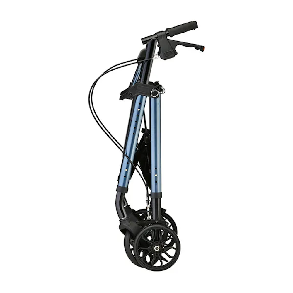 Nova Star Folding Rollator, 8" Wheels, 4288BL, Blue - 1 Each