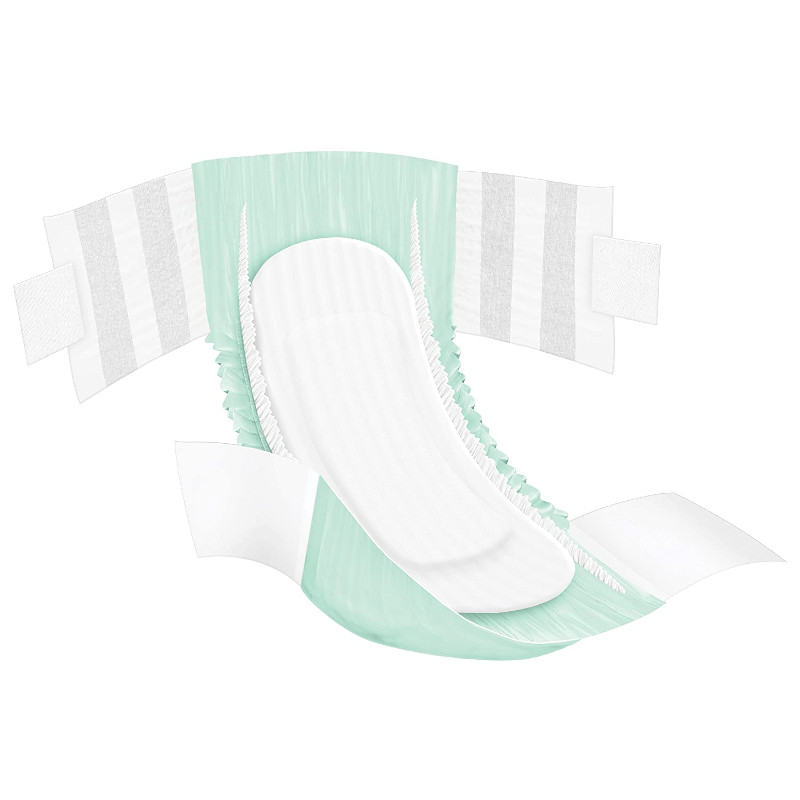 FitRight OptiFit Ultra Incontinence Briefs with Center Tab Adult Diapers, Heavy Absorbency