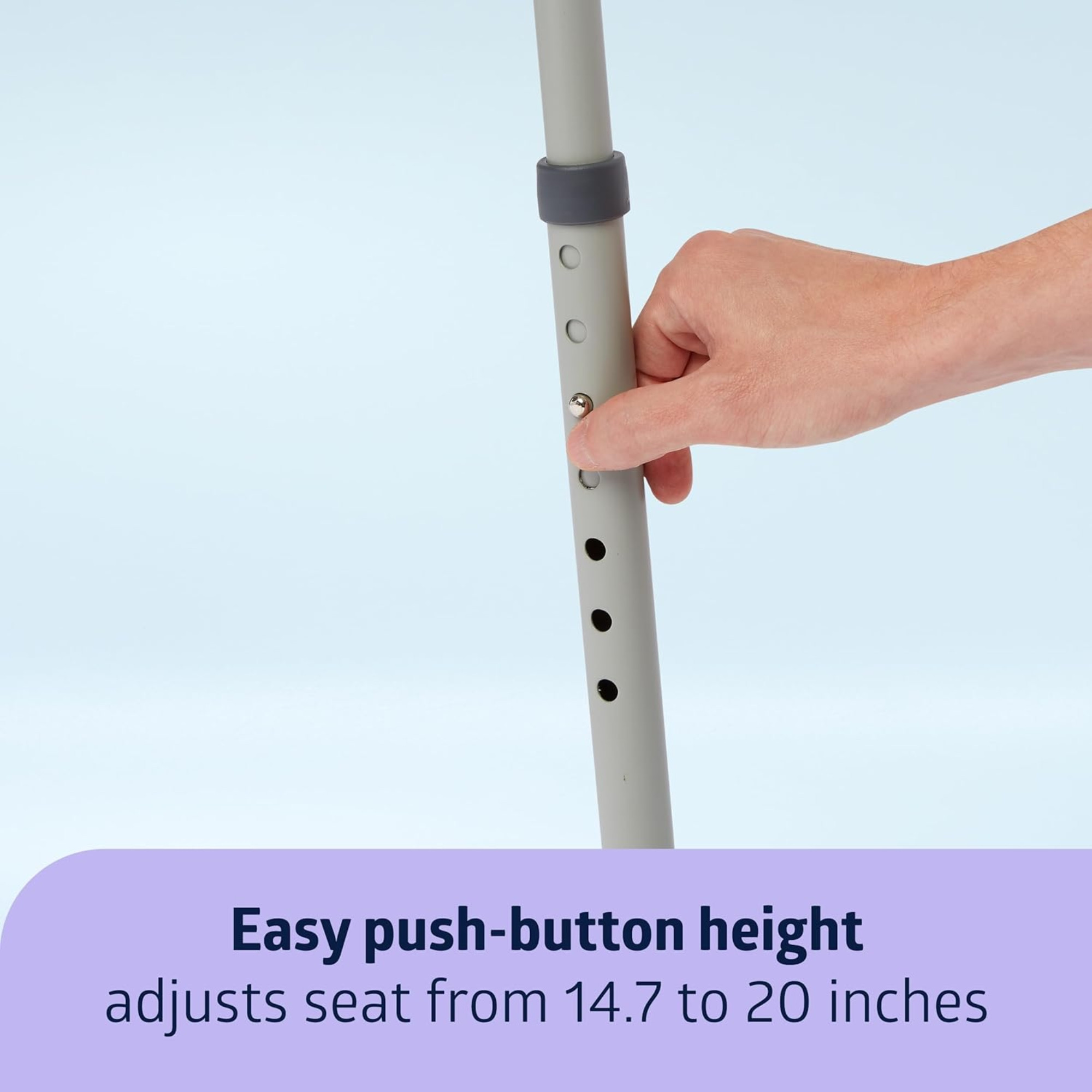 Medline 3-in-1 Steel Bedside Commode