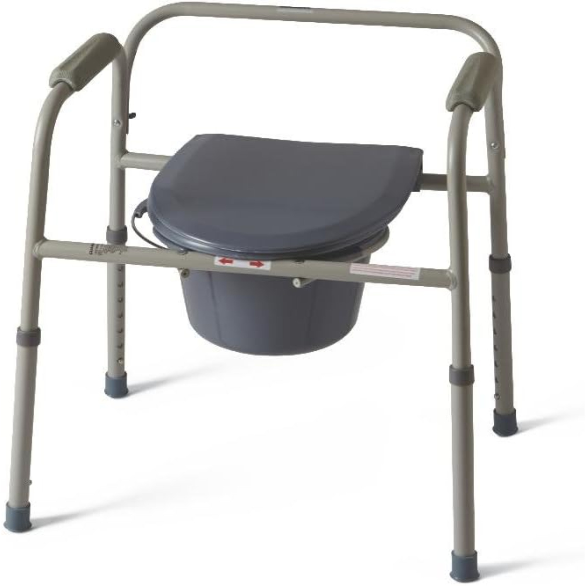 Medline 3-in-1 Steel Bedside Commode