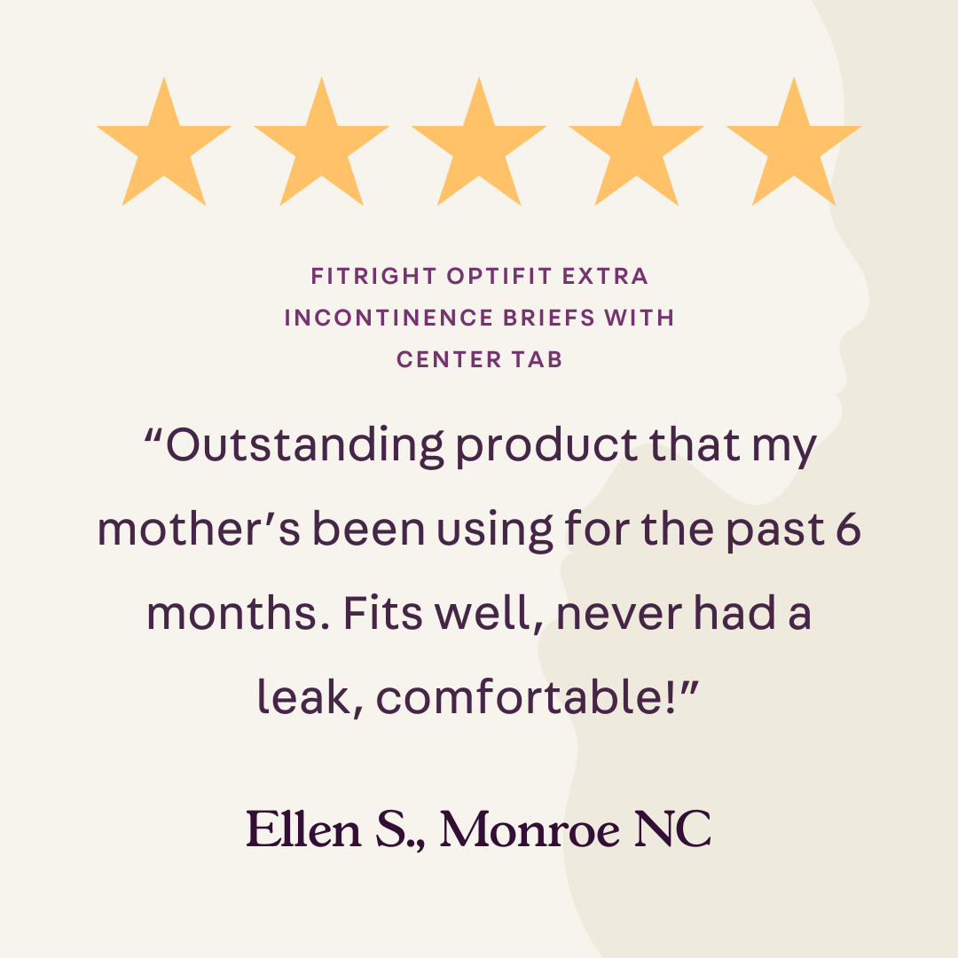 FitRight OptiFit Extra Incontinence Briefs with Center Tab, Heavy Absorbency,