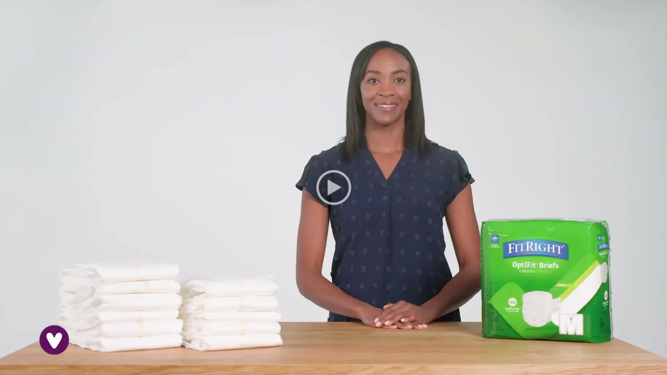 FitRight OptiFit Extra Incontinence Briefs with Center Tab, Heavy Absorbency