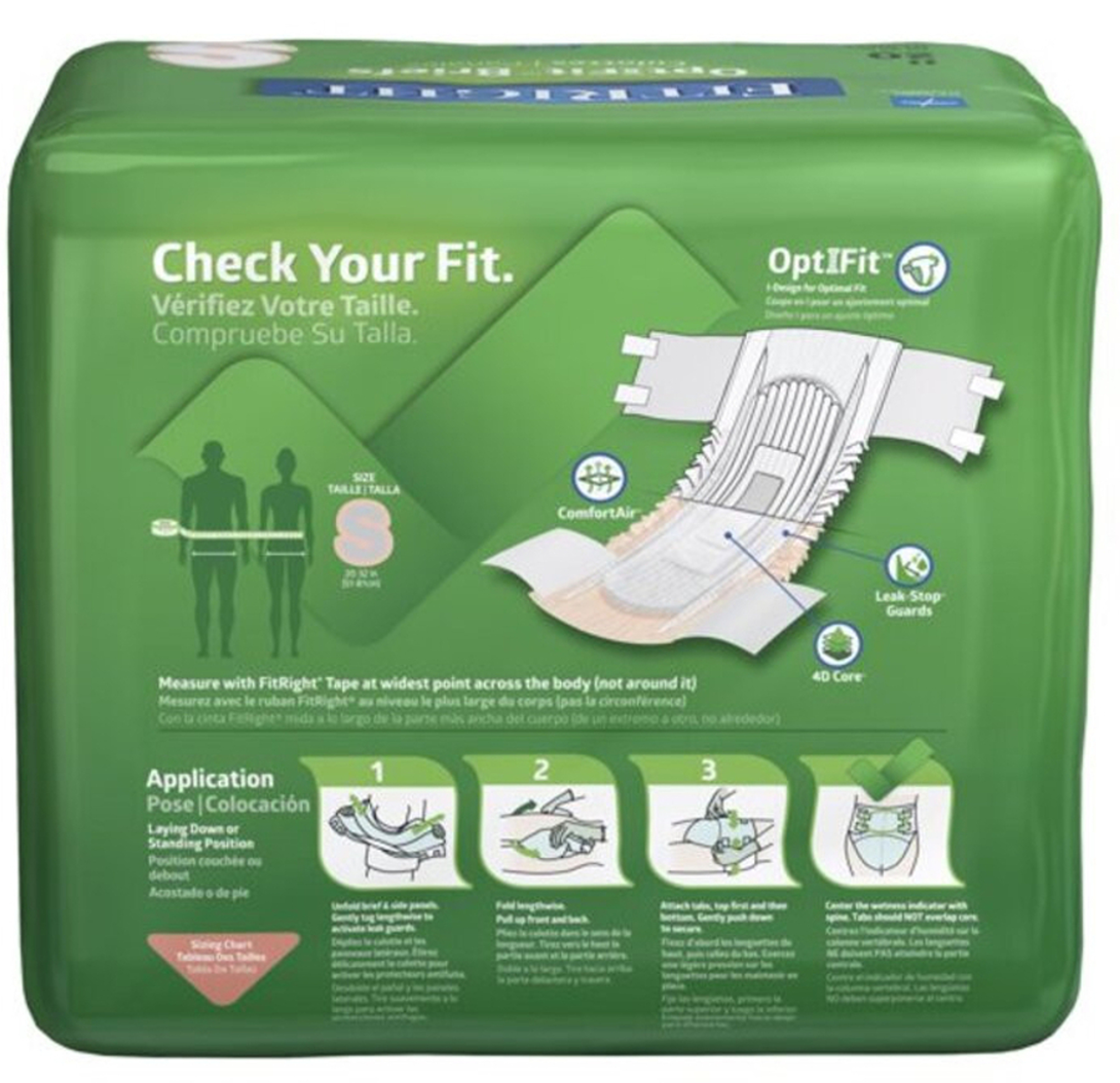 FitRight Ultra Adult Incontinence Briefs, Heavy Absorbency