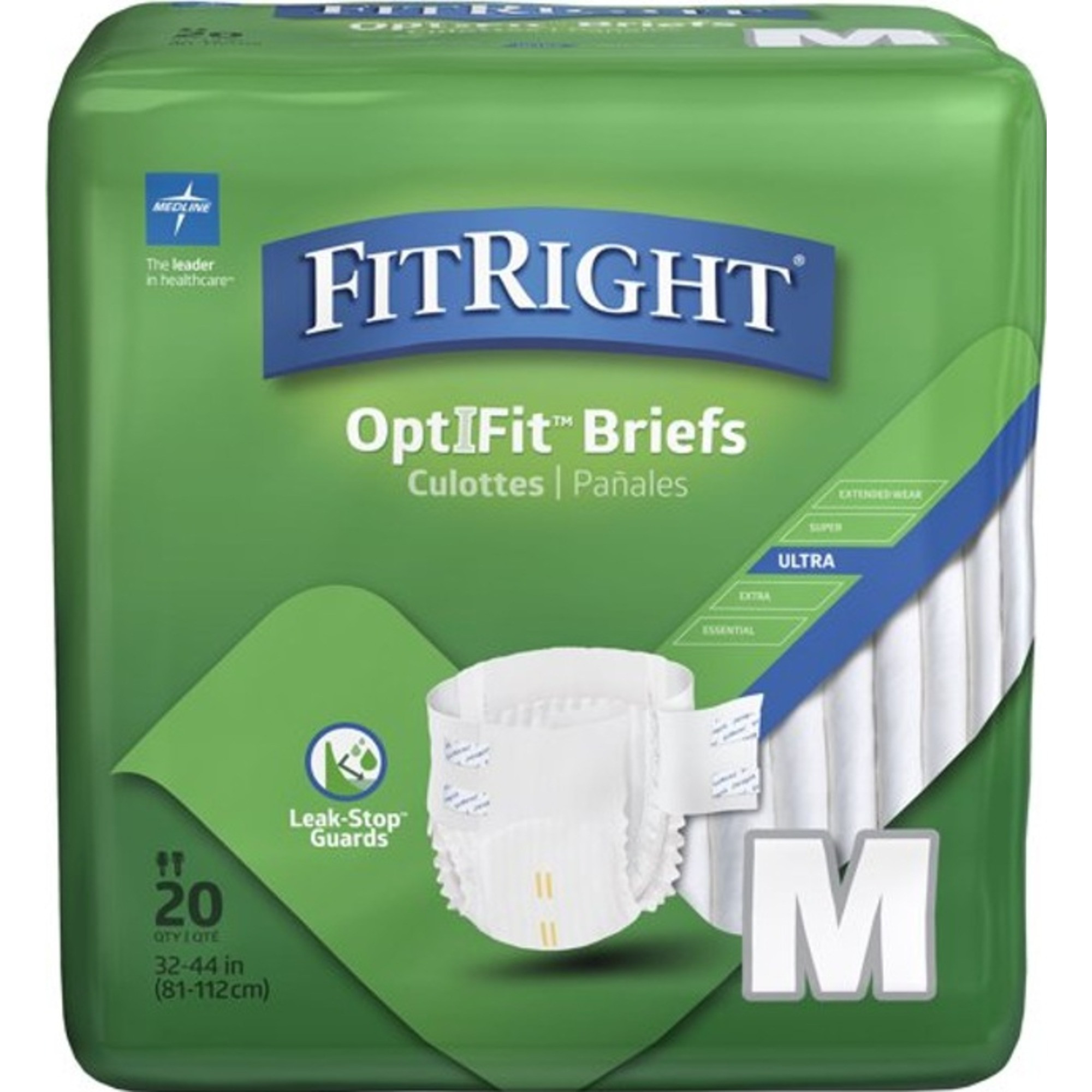 FitRight Ultra Adult Incontinence Briefs, Heavy Absorbency