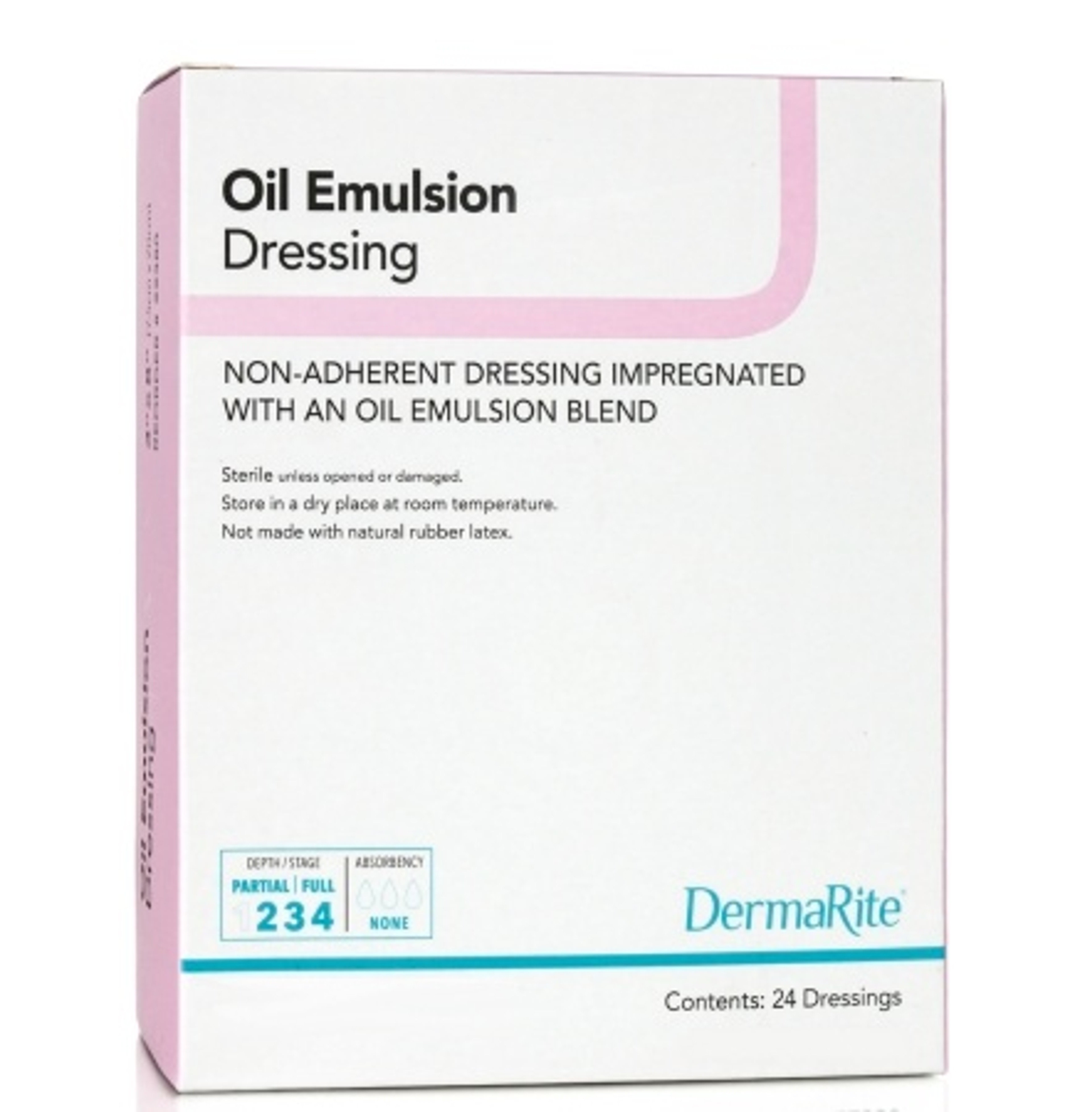 DermaRite Oil Emulsion Impregnated Dressing, Sterile, 3 X 3", 22330, Box of 50