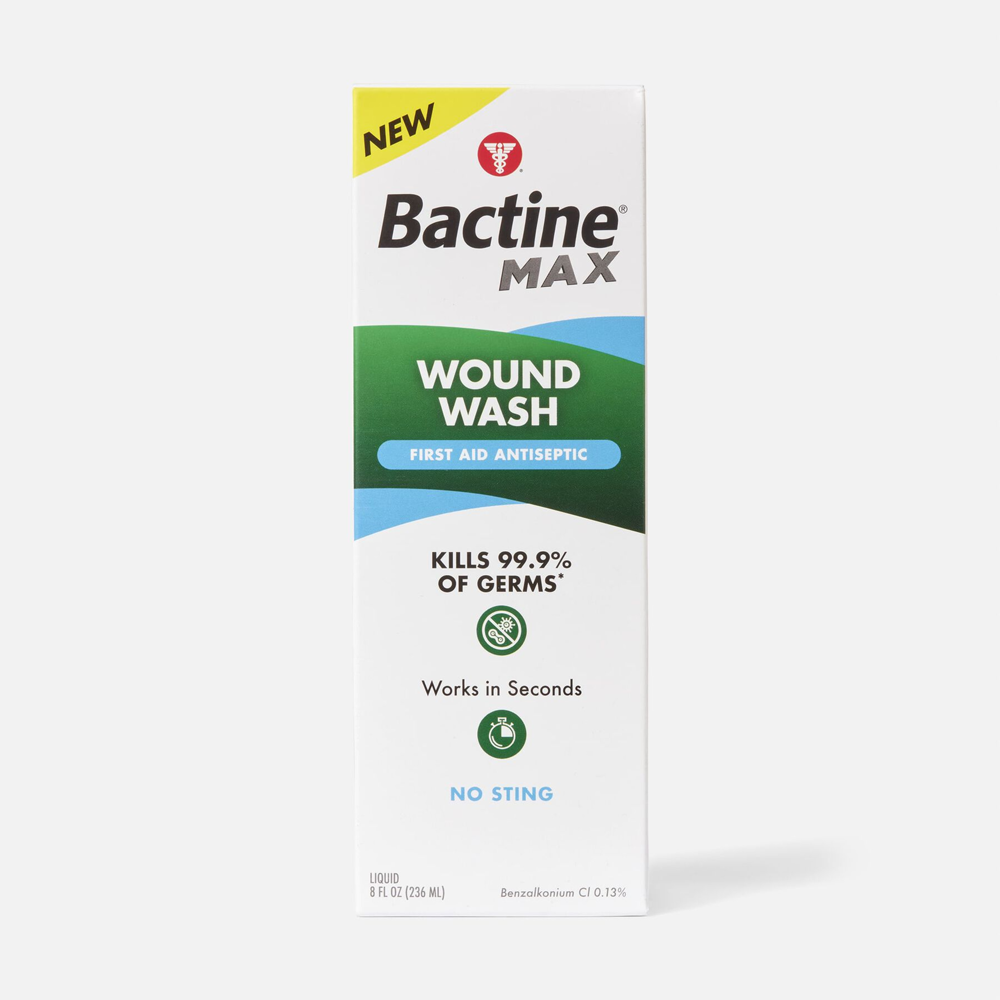 Bactine Max Wound Wash Liquid, 8 oz.