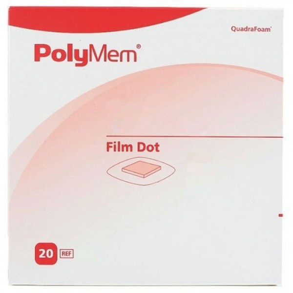 Polymem QuadraFoam Hydrogel Dot Dressing, 2 x 2", 203, Box of 20