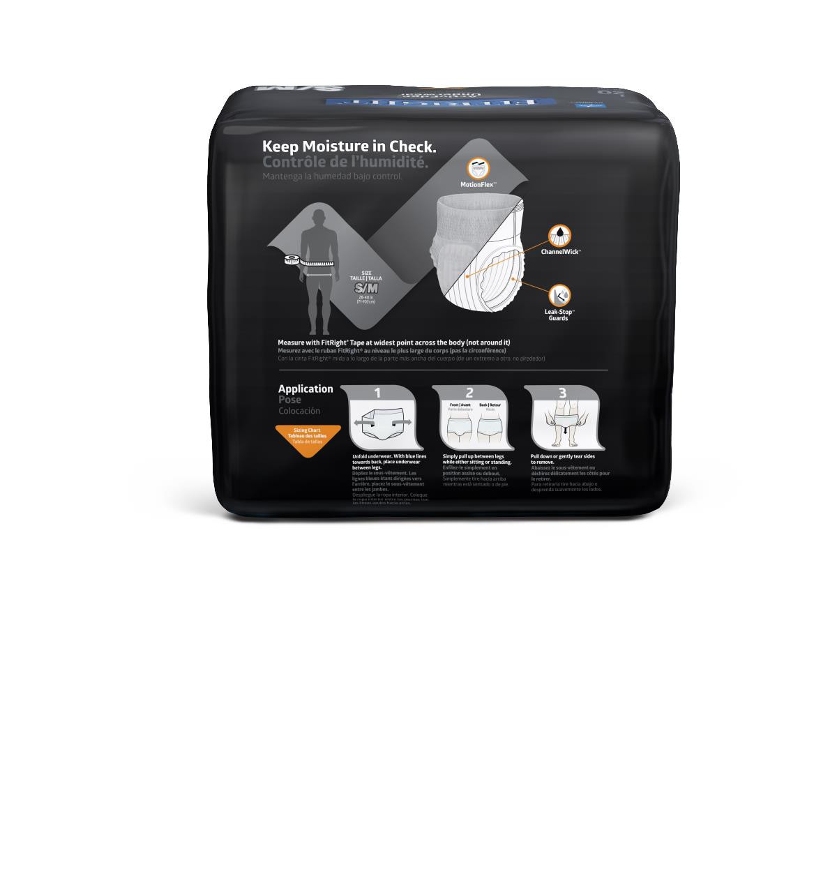 FitRight Ultra Incontinence Pull Up Underwear for Men, Heavy Absorbency