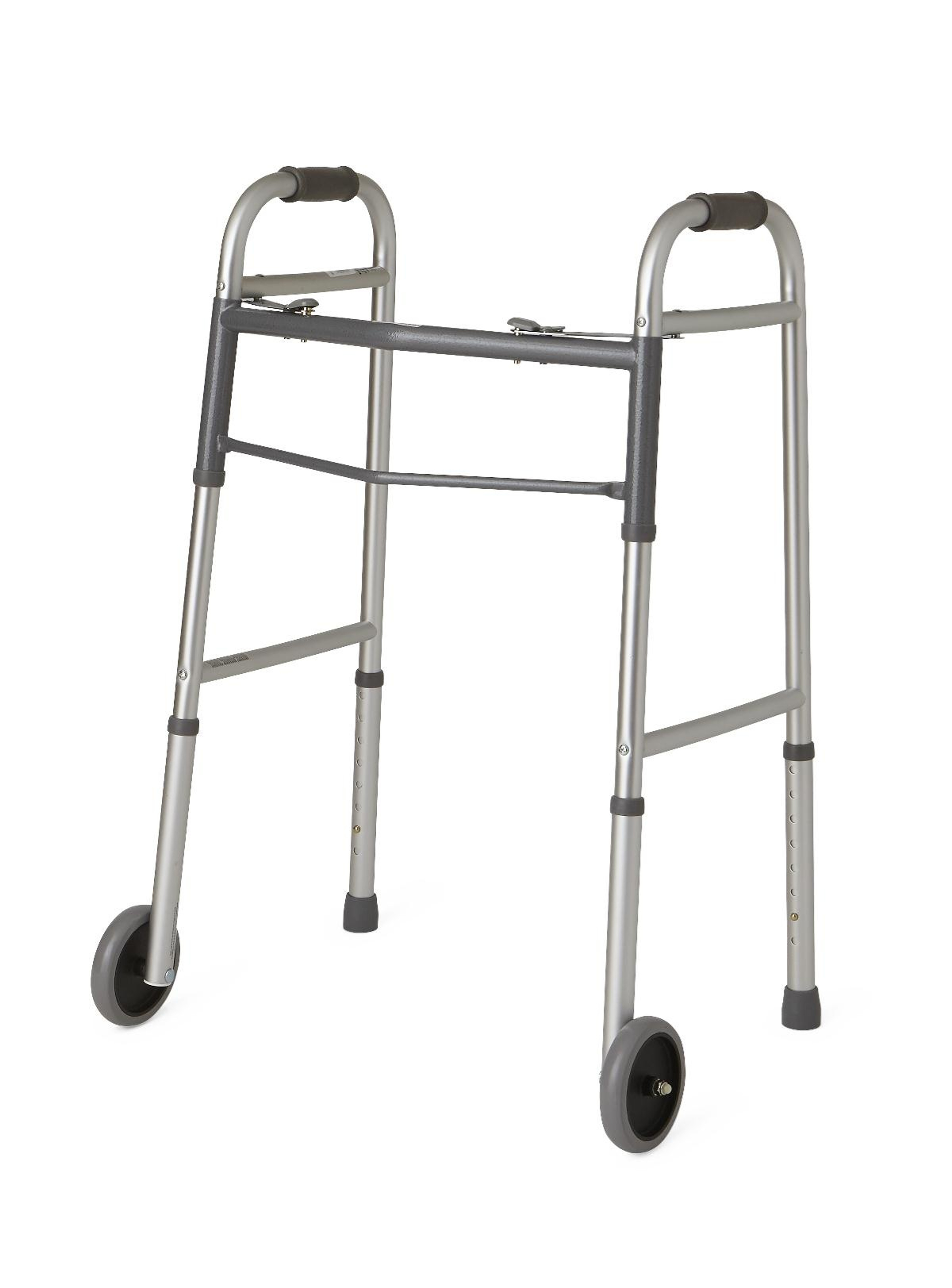 Medline Guardian Adult Walker, 5" Wheels, G30757WH, 1 Each