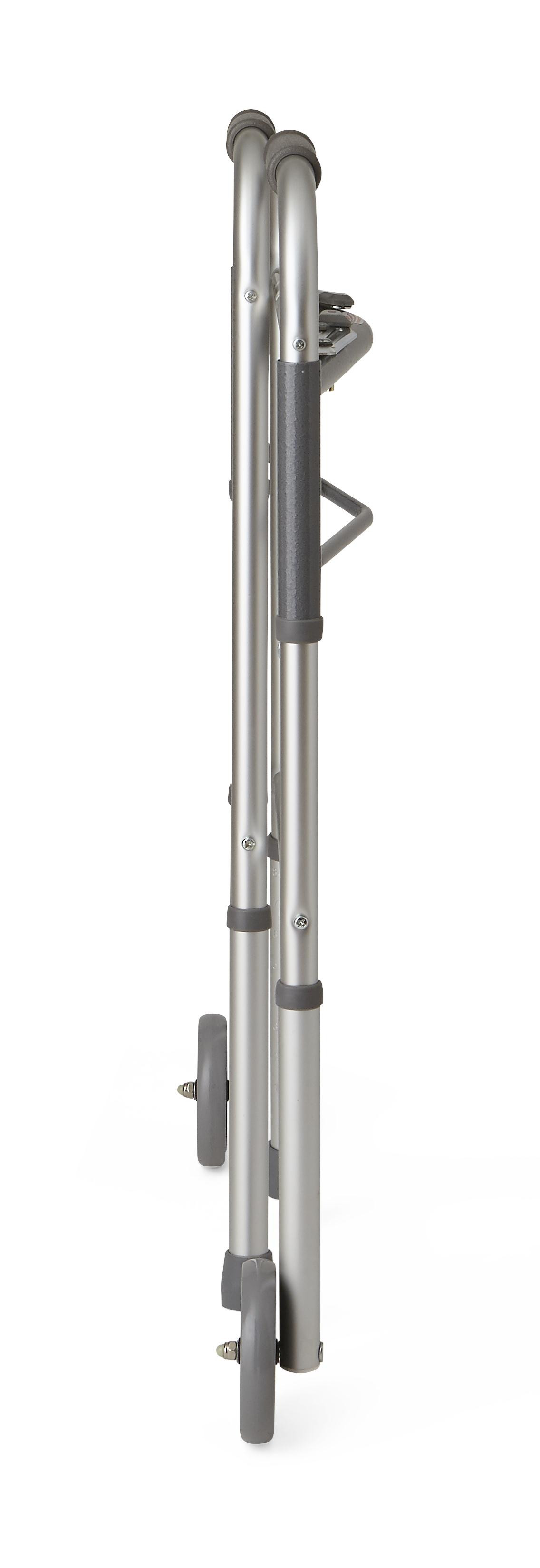 Medline Guardian Adult Walker, 5" Wheels, G30757WH, 1 Each