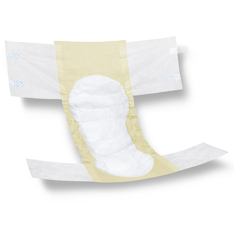 FitRight Basic Incontinence Briefs Adult Diapers with Tabs, Moderate Absorbency