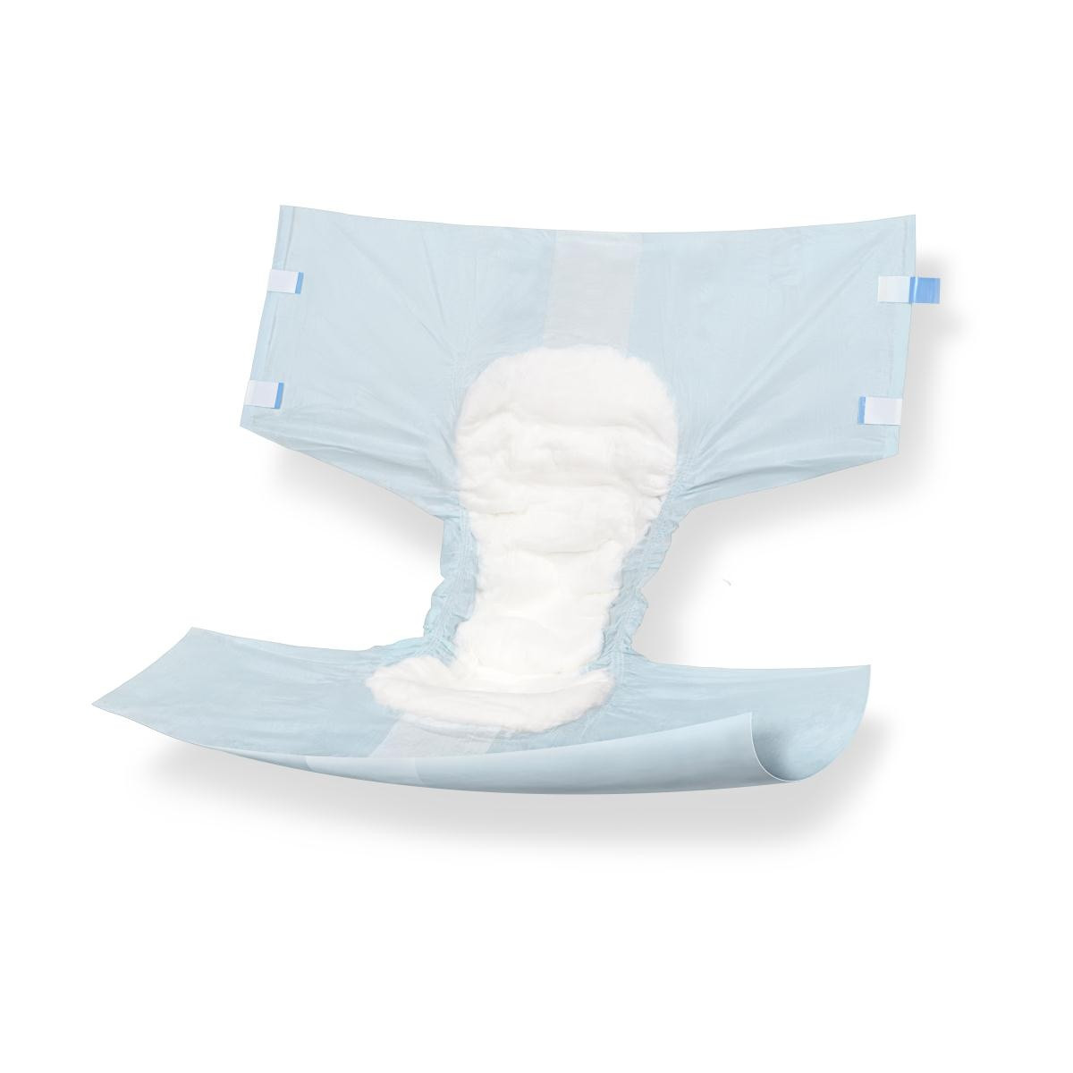 Medline Protection Plus Contoured Adult Briefs, Heavy Absorbency, MTB30500Z, L (45"-58") - Bag of 24