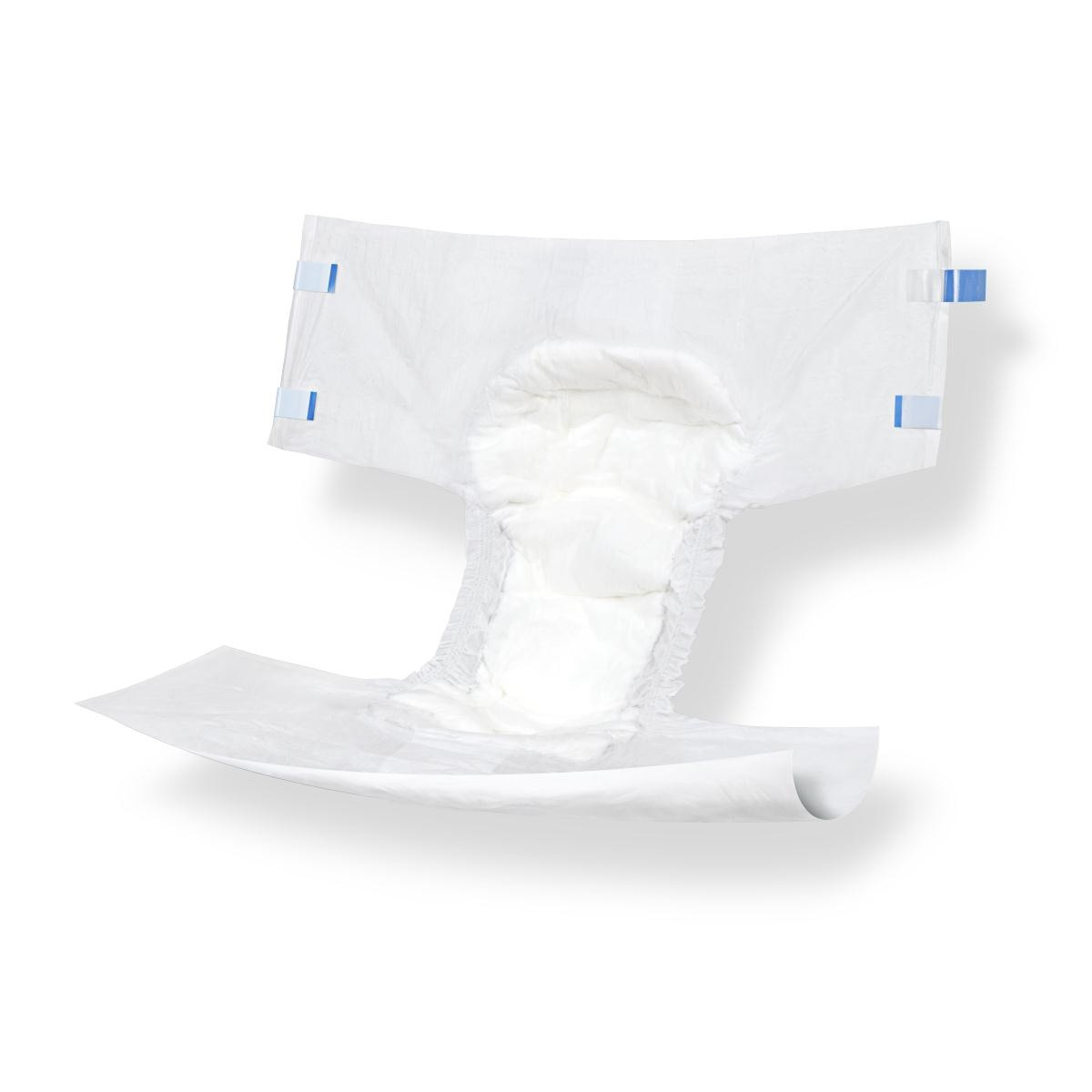 Medline Protection Plus Contoured Adult Briefs, Heavy Absorbency, MTB30300, M (32"-42") - Case of 96