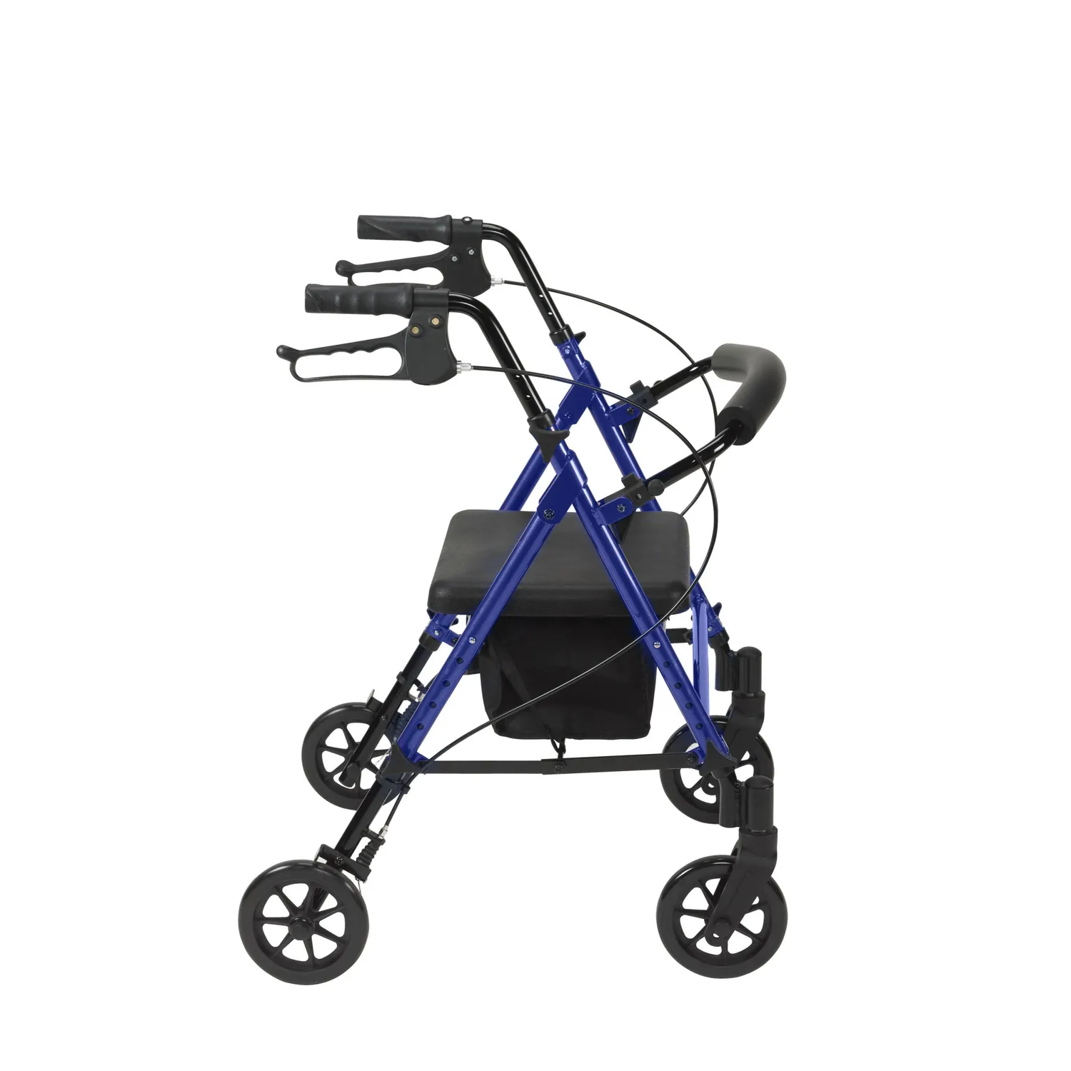 drive Adjustable Height Folding Rollator, 6", RTL10261BL, Blue - 1 Each