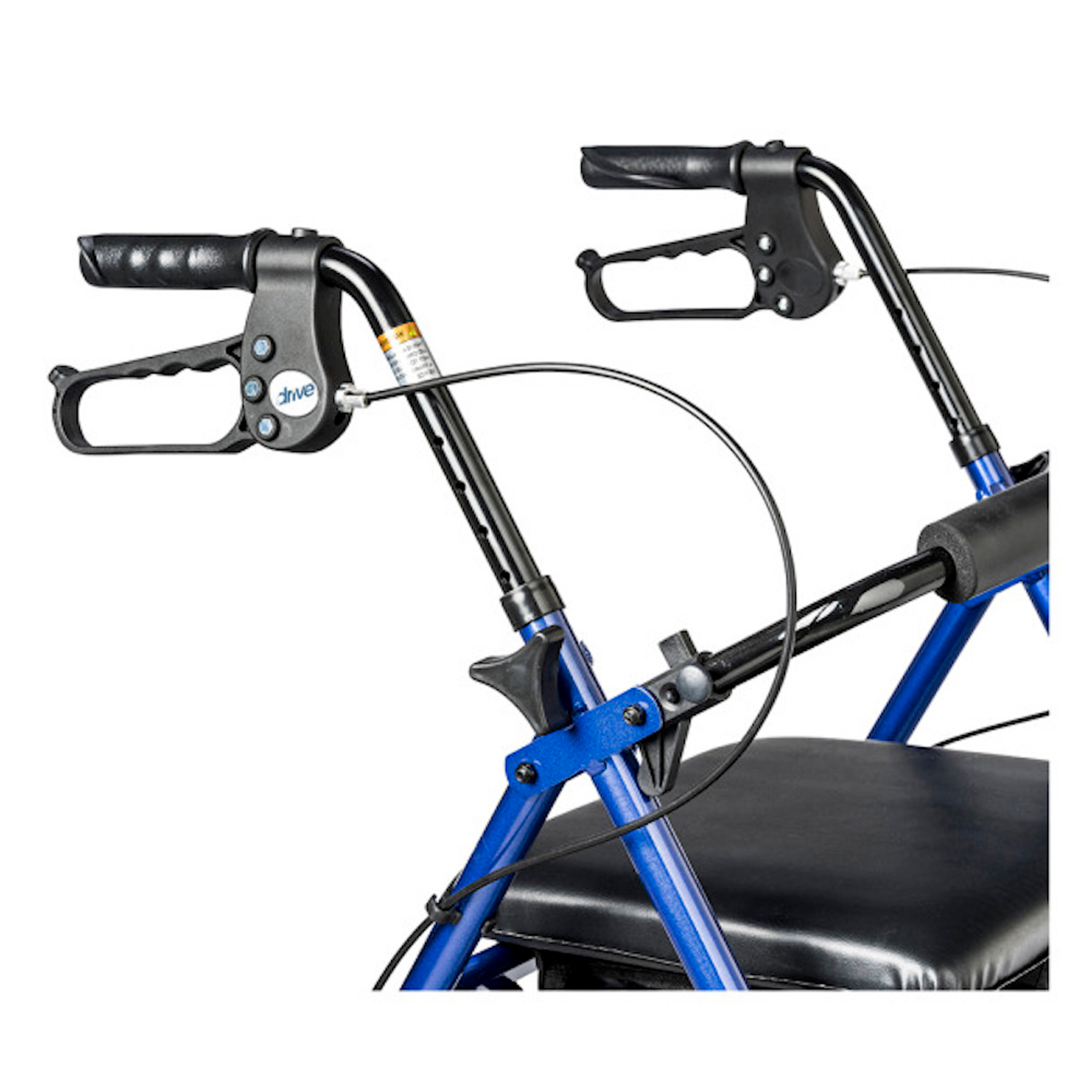 drive Adjustable Height Folding Rollator, 6", RTL10261BL, Blue - 1 Each