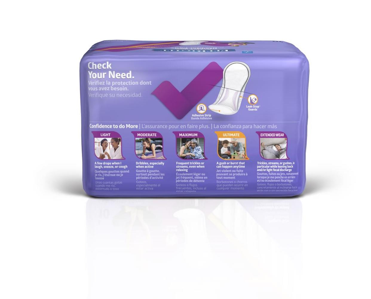 FitRight ActivEdge Bladder Pads, Ultimate Absorbency