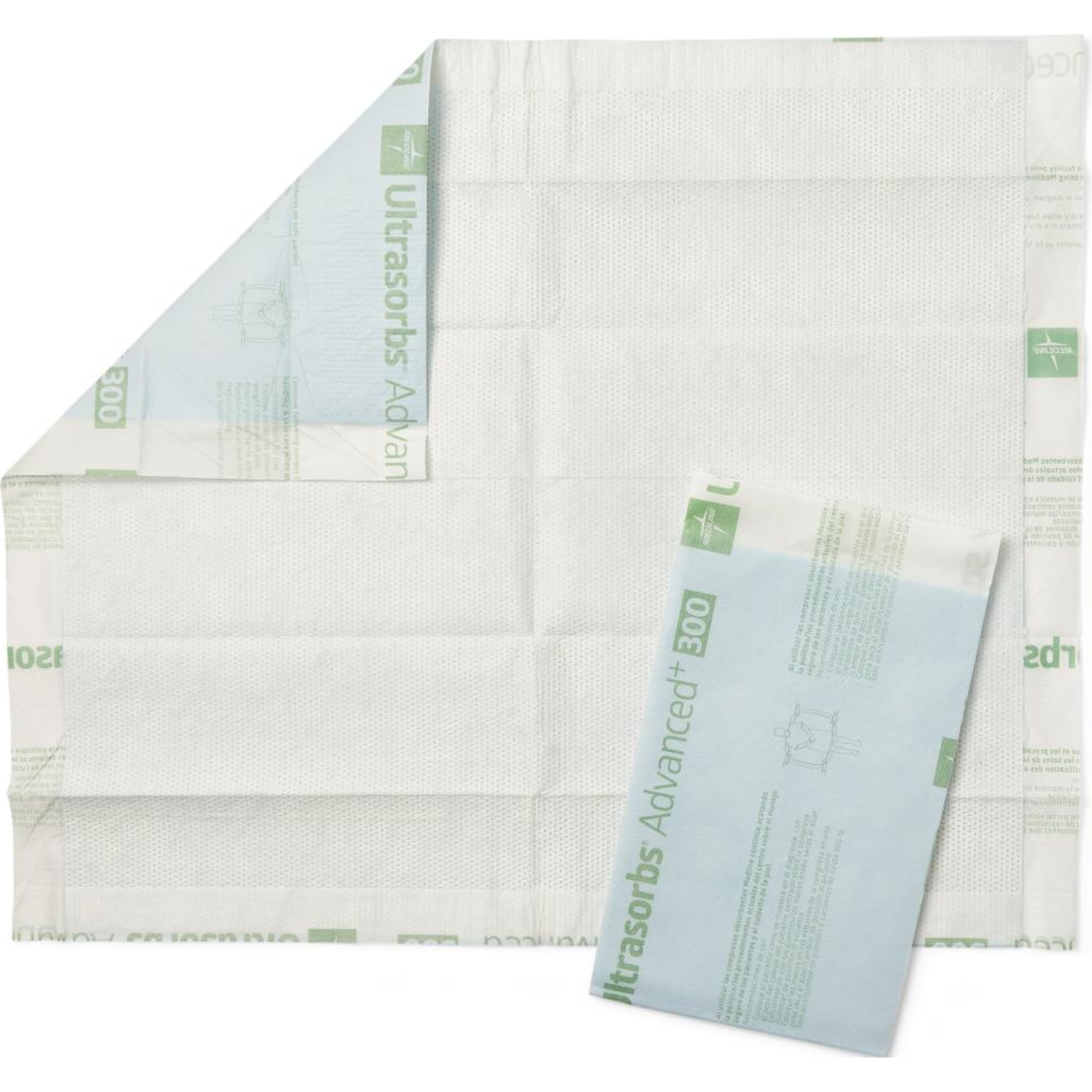 Medline Ultrasorbs Advanced+ Premium Absorbent Underpads, Extra Absorbency