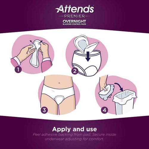 Attends Premier Overnight Bladder Control Pads