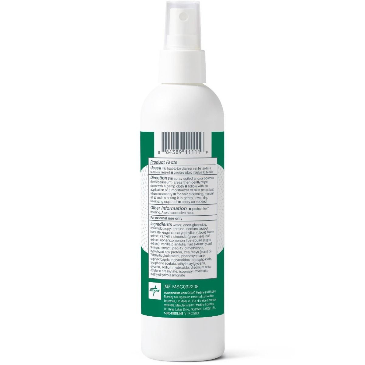 Medline Remedy Phytoplex No-Rinse Hydrating Spray Cleanser