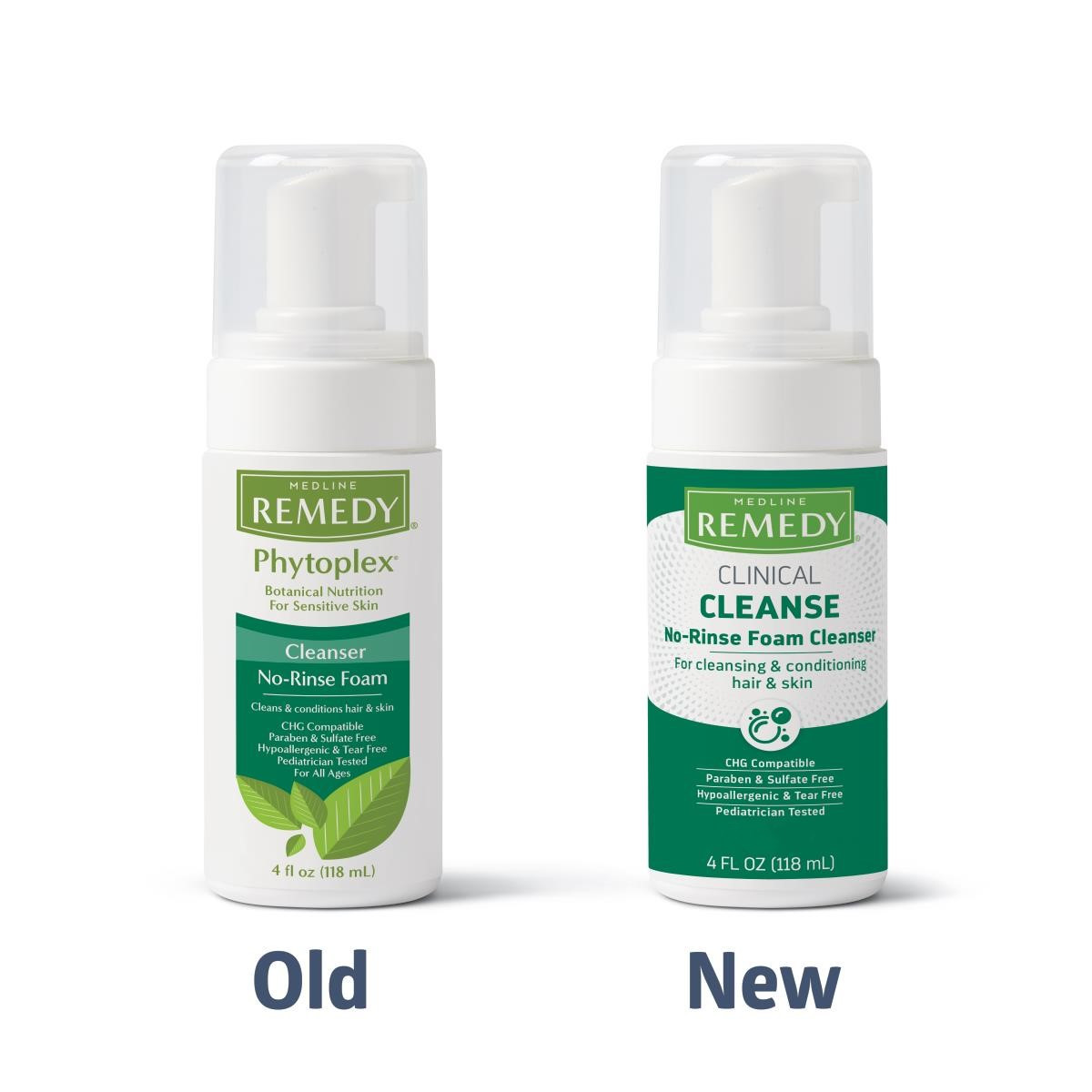 Medline Remedy Clinical No-Rinse Foam Cleanser, Pump Bottle