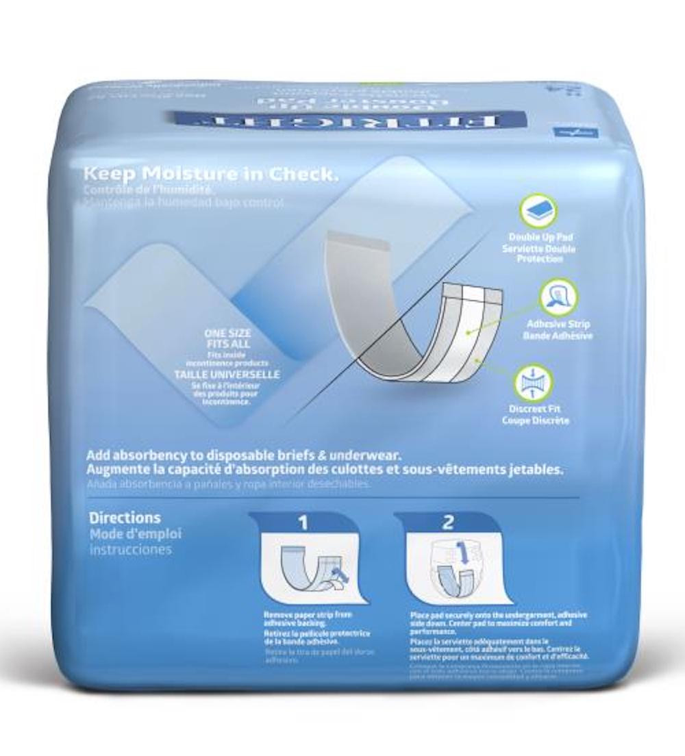 FitRight Double Up Booster Pads, Level 2, MSC326015H, 3.5 X 11.5 Inches - Bag of 24