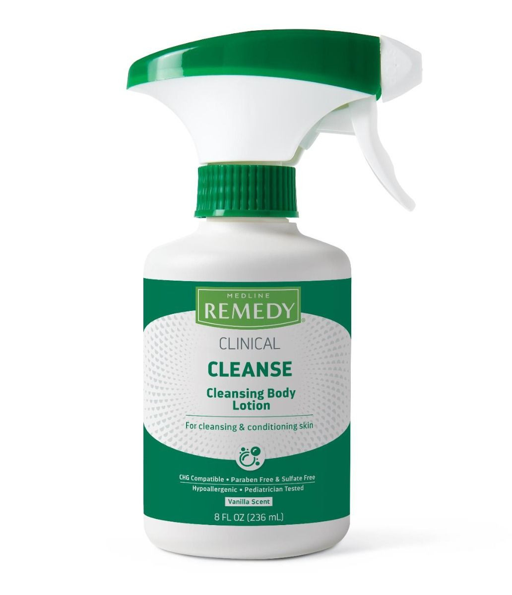 Medline Remedy Phytoplex Cleansing Body Lotion, Trigger Bottle, 8 oz.
