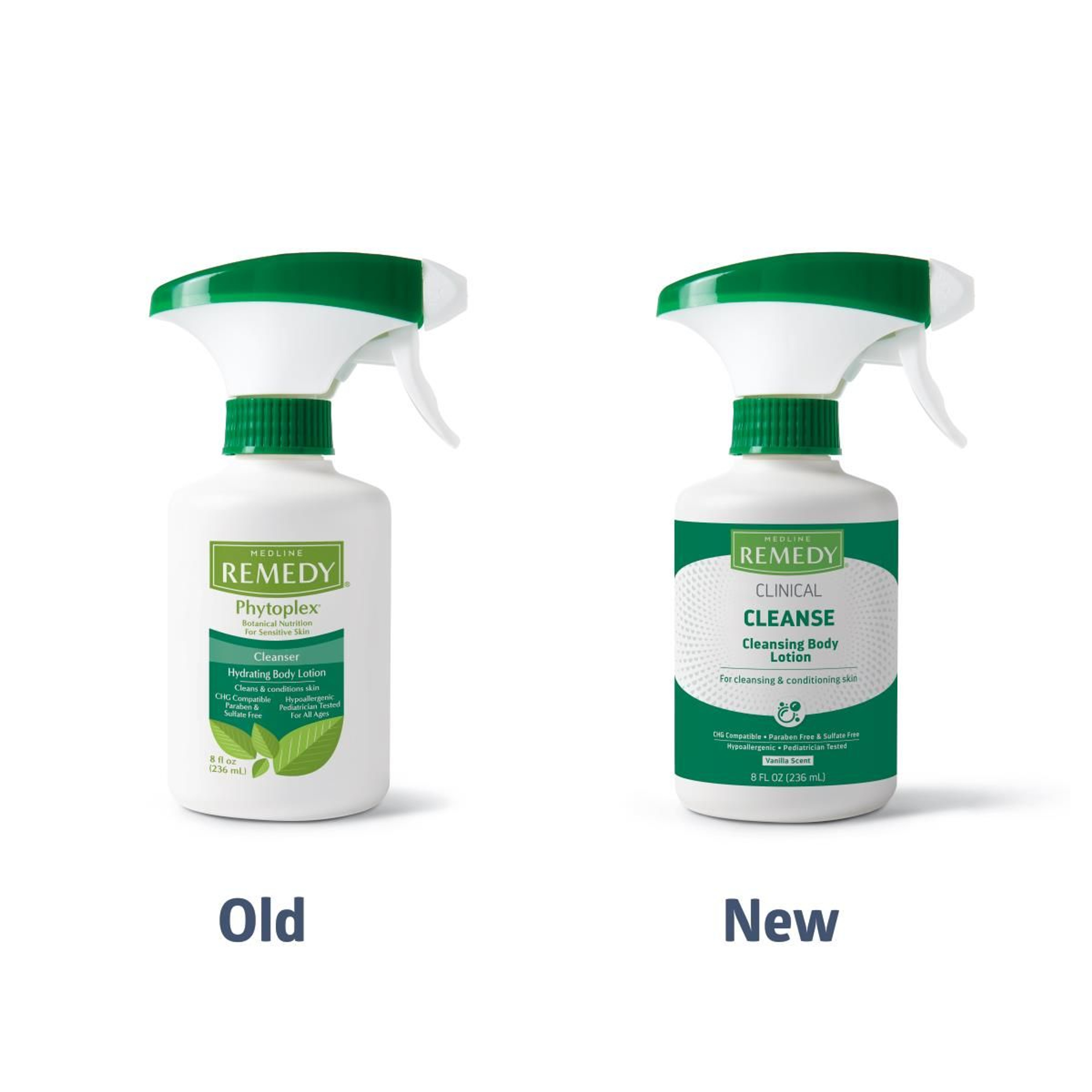 Medline Remedy Phytoplex Cleansing Body Lotion, Trigger Bottle, 8 oz.