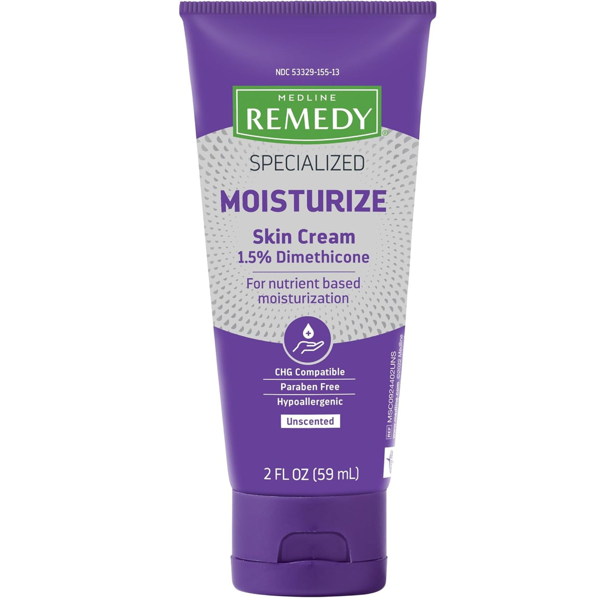 Medline Remedy Clinical Skin Cream Moisturizer, Unscented