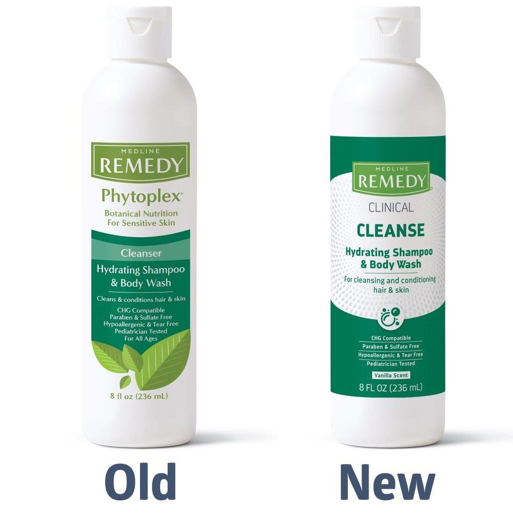 Medline Remedy Phytoplex Hydrating Shampoo and Body Wash Gel