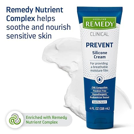 Medline Remedy Phytoplex Hydraguard Silicone Cream, Vanilla Scented