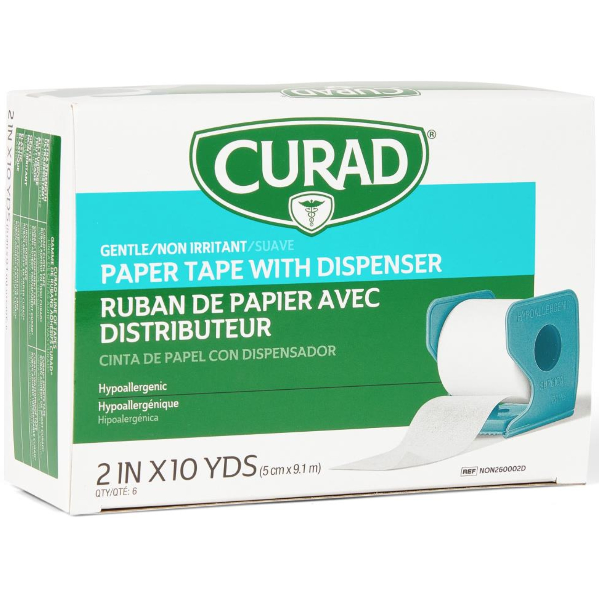 Curad Paper Adhesive Tape with Dispenser 