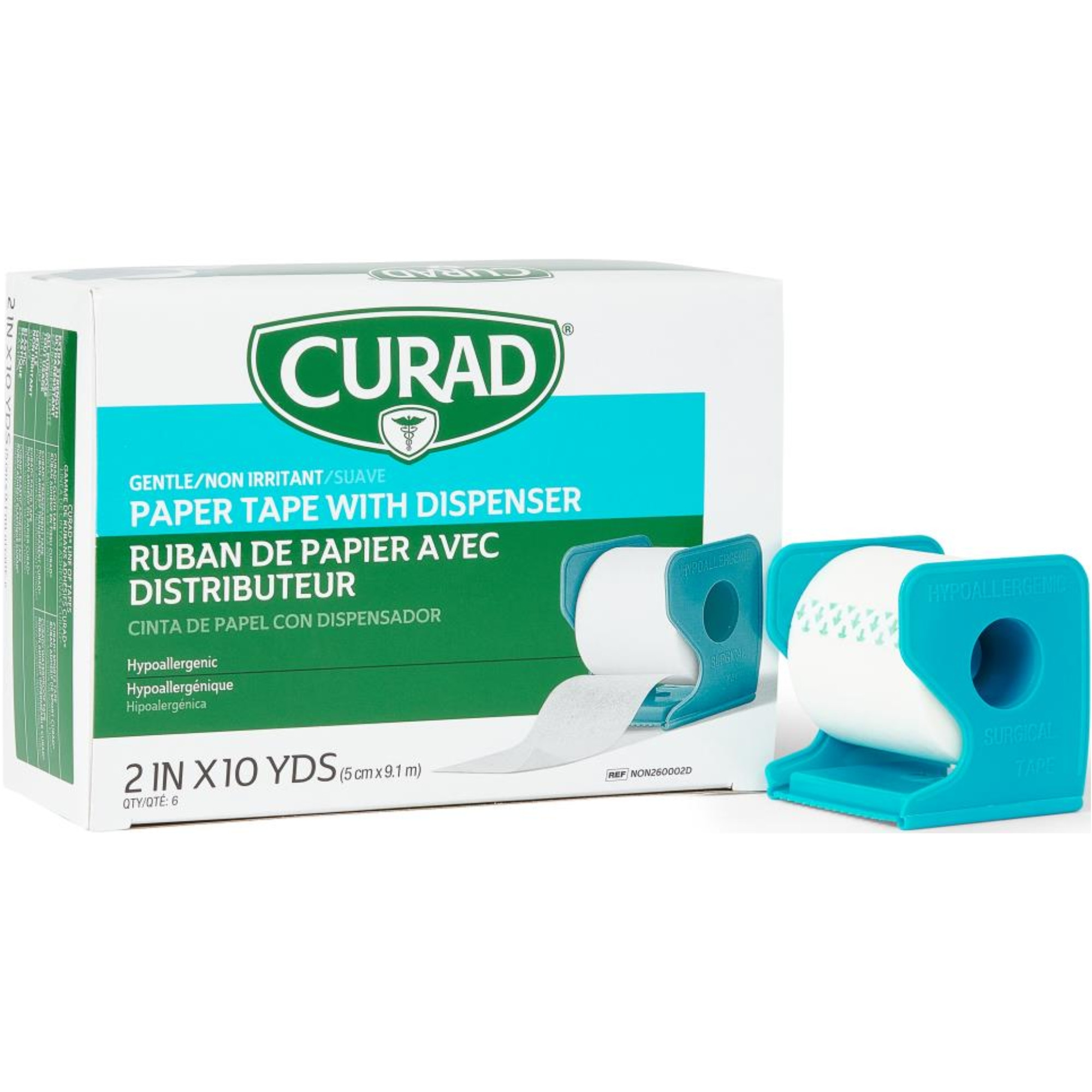 Curad Paper Adhesive Tape with Dispenser 