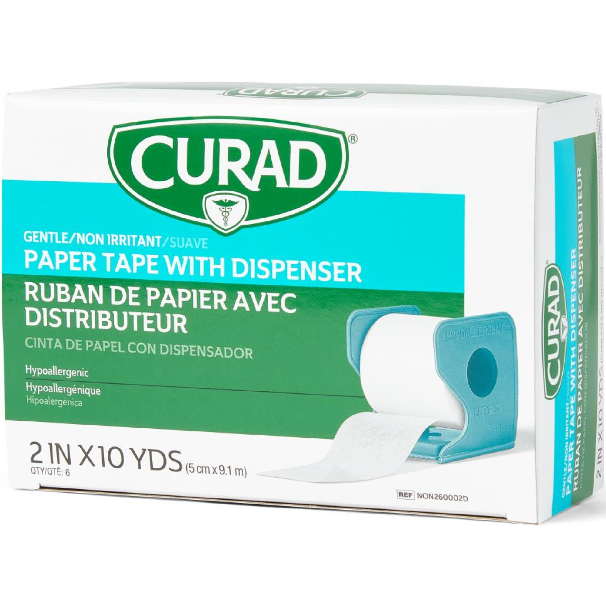 Curad Paper Adhesive Tape with Dispenser 