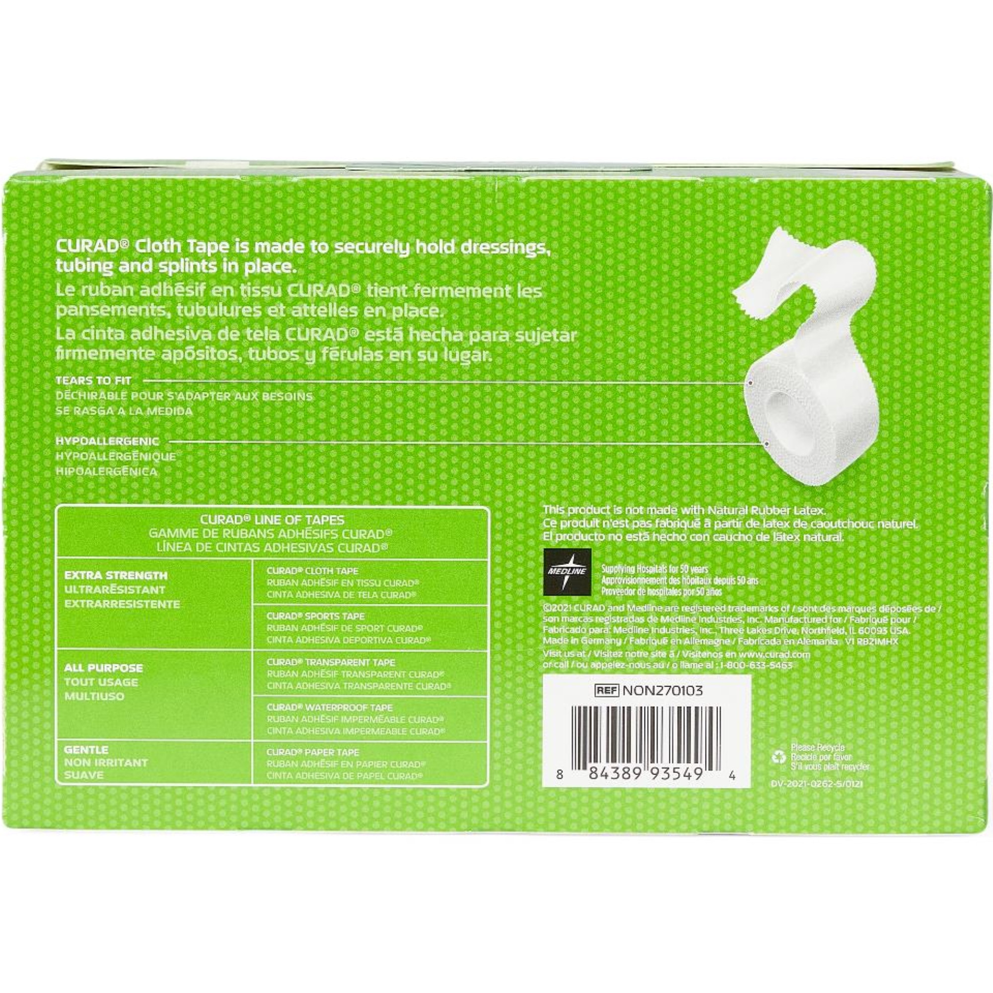 Curad Silk Cloth Adhesive Tape