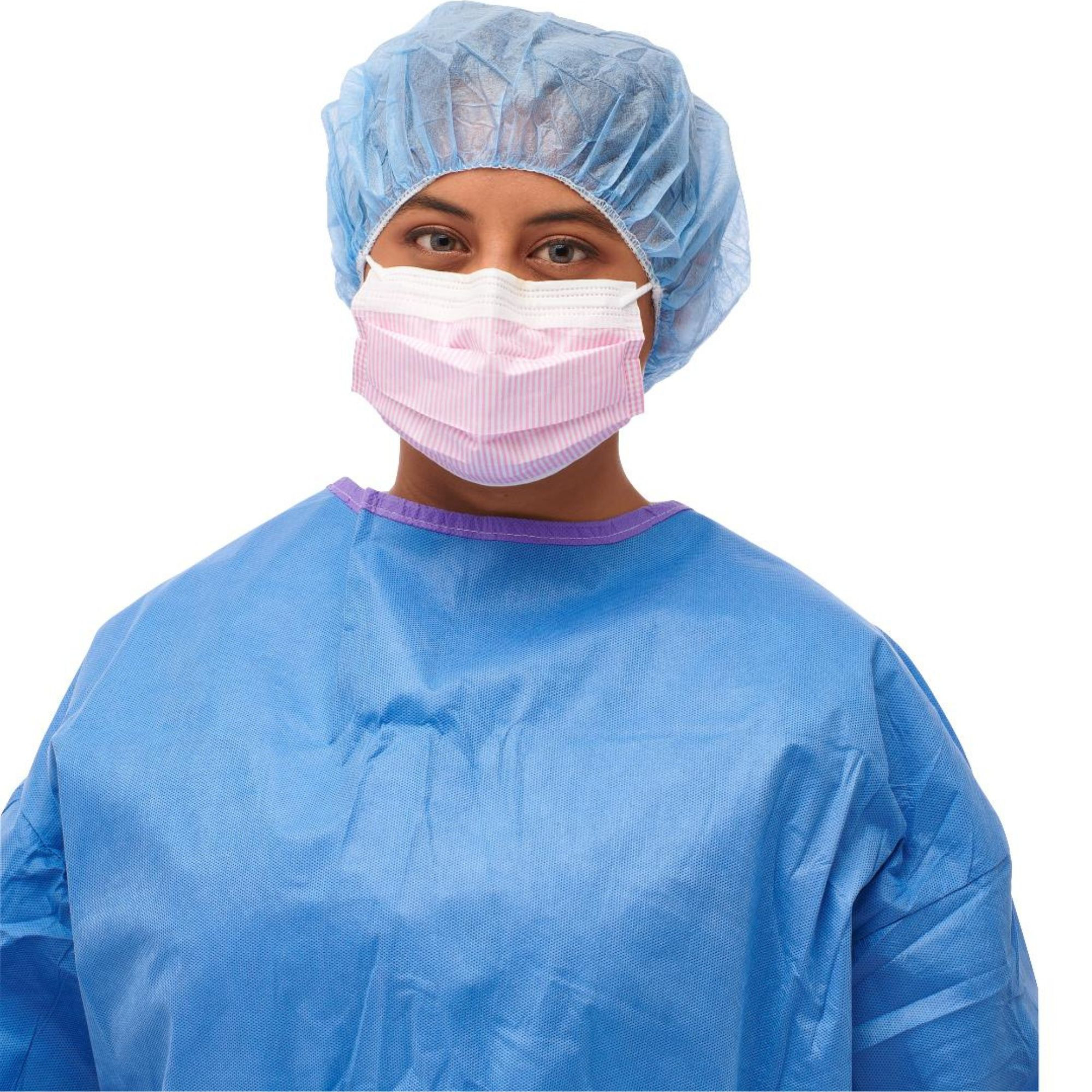 Medline ASTM Level 3 Procedure Face Masks with Ear Loops, NON27712ELZ, Box of 50