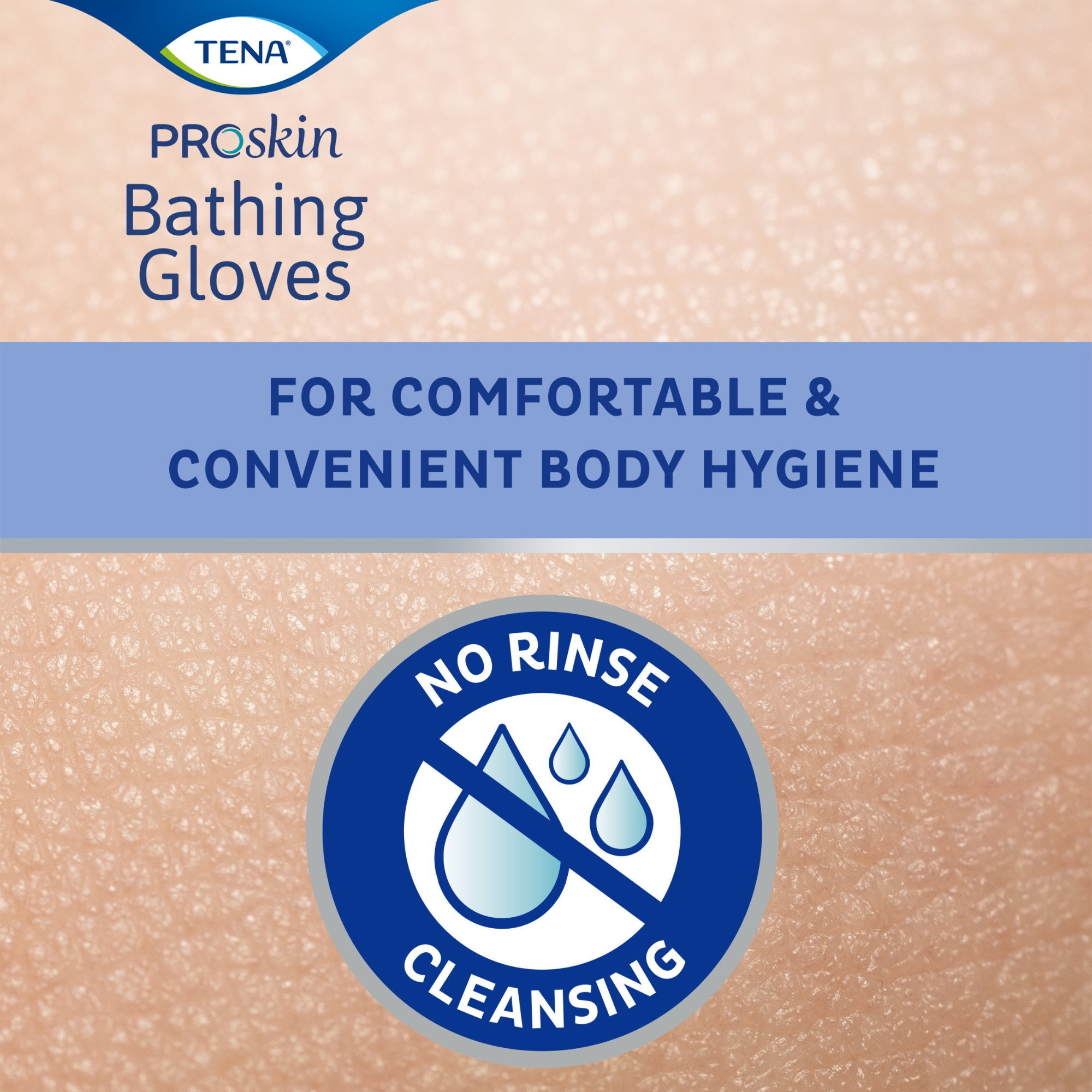 TENA ProSkin Scented Disposable Bathing Glove Wipes