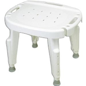 Maddak Inc Bath Safe Adjustable Shower Seat with No Back, No Arms, 727142001, 1 Each
