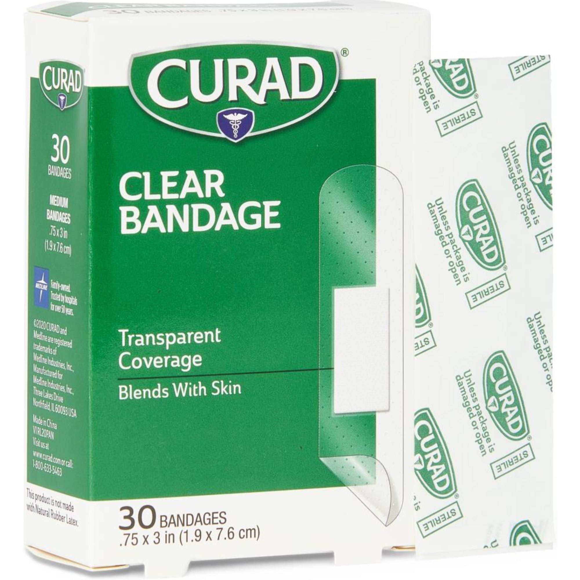 Curad Clear Adhesive Bandages