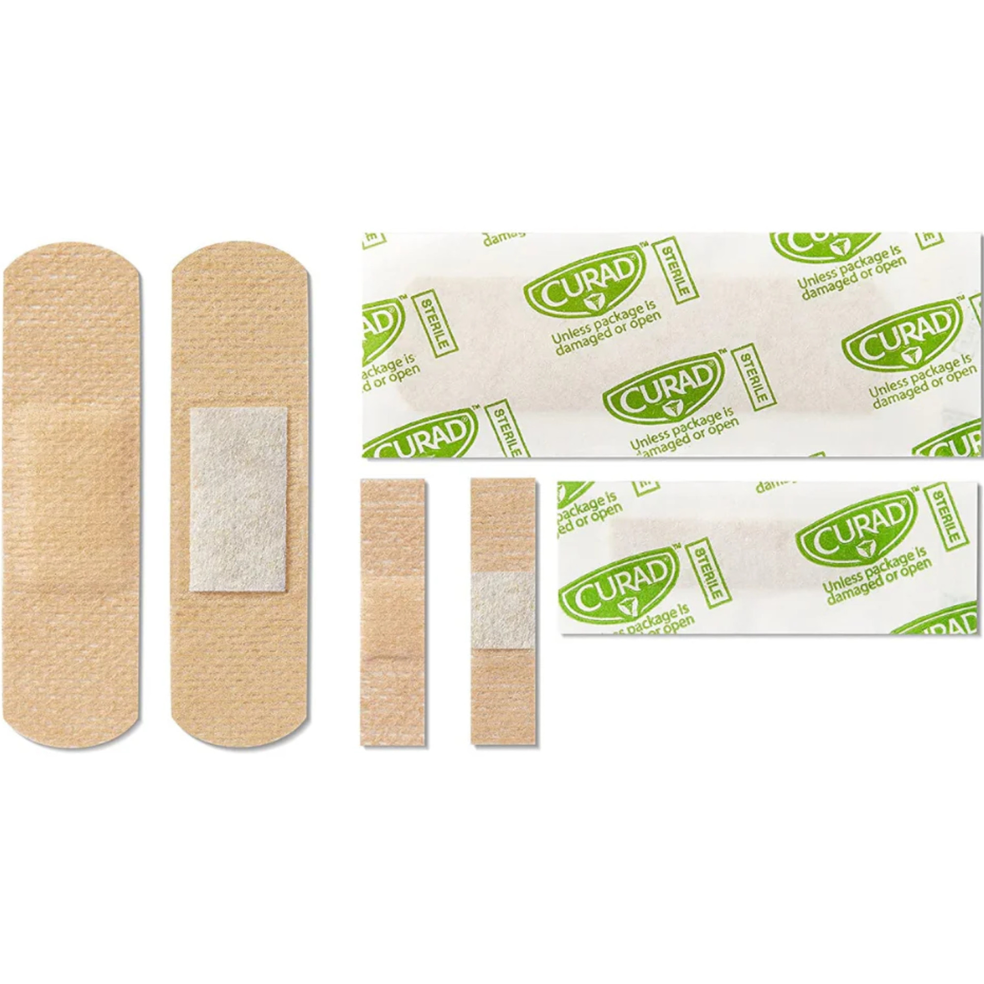 Curad QuickStop Bleeding Control Flex-Fabric Bandages, Assorted Sizes