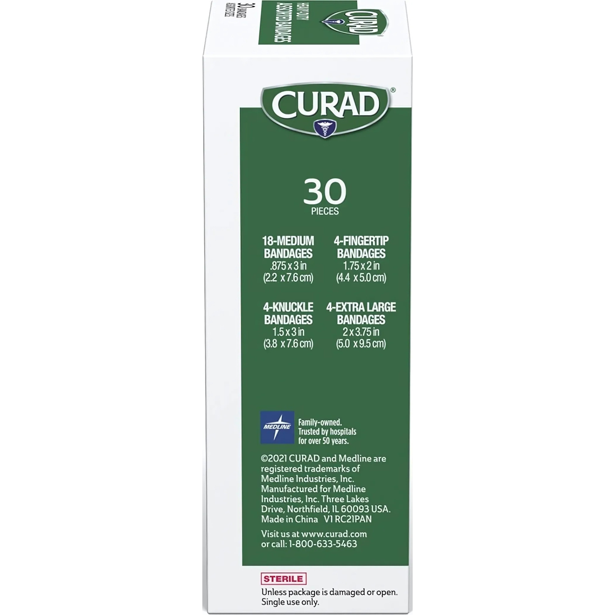 Curad Heavy Duty Strip Adhesive Bandages