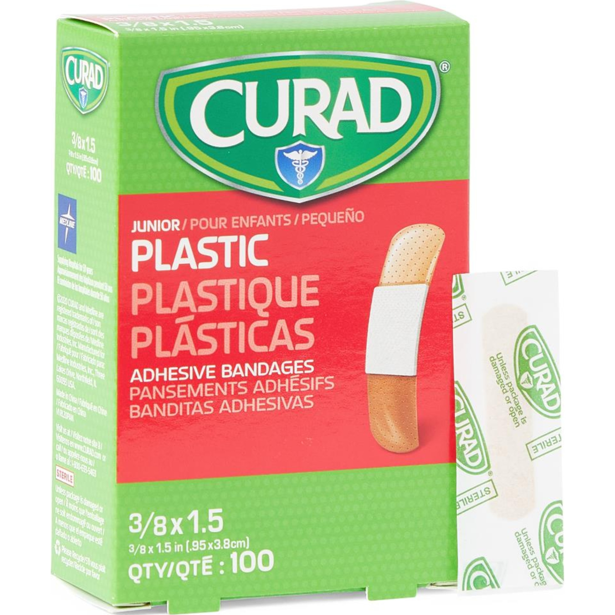 Curad Junior Plastic Adhesive Bandages