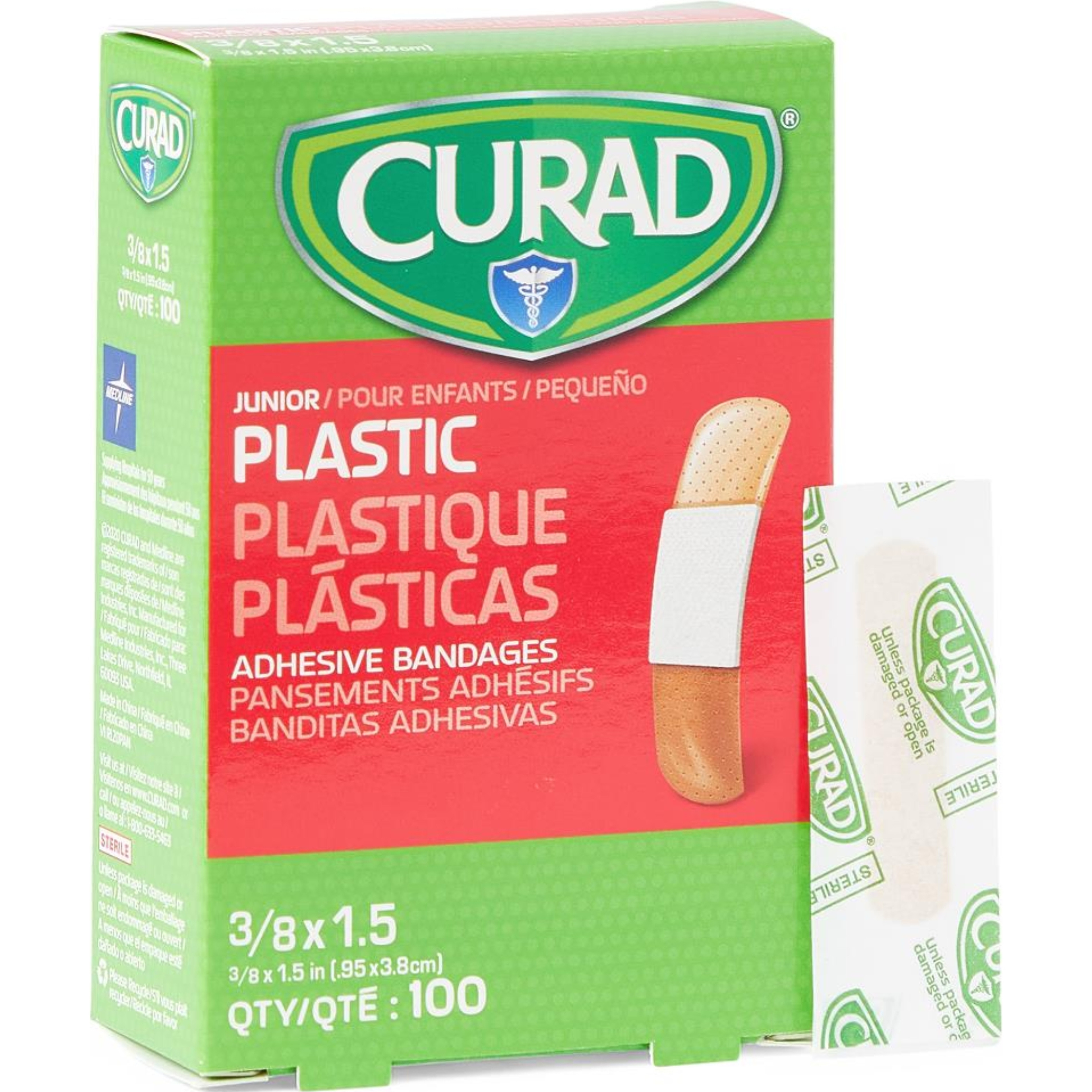 Curad Junior Plastic Adhesive Bandages