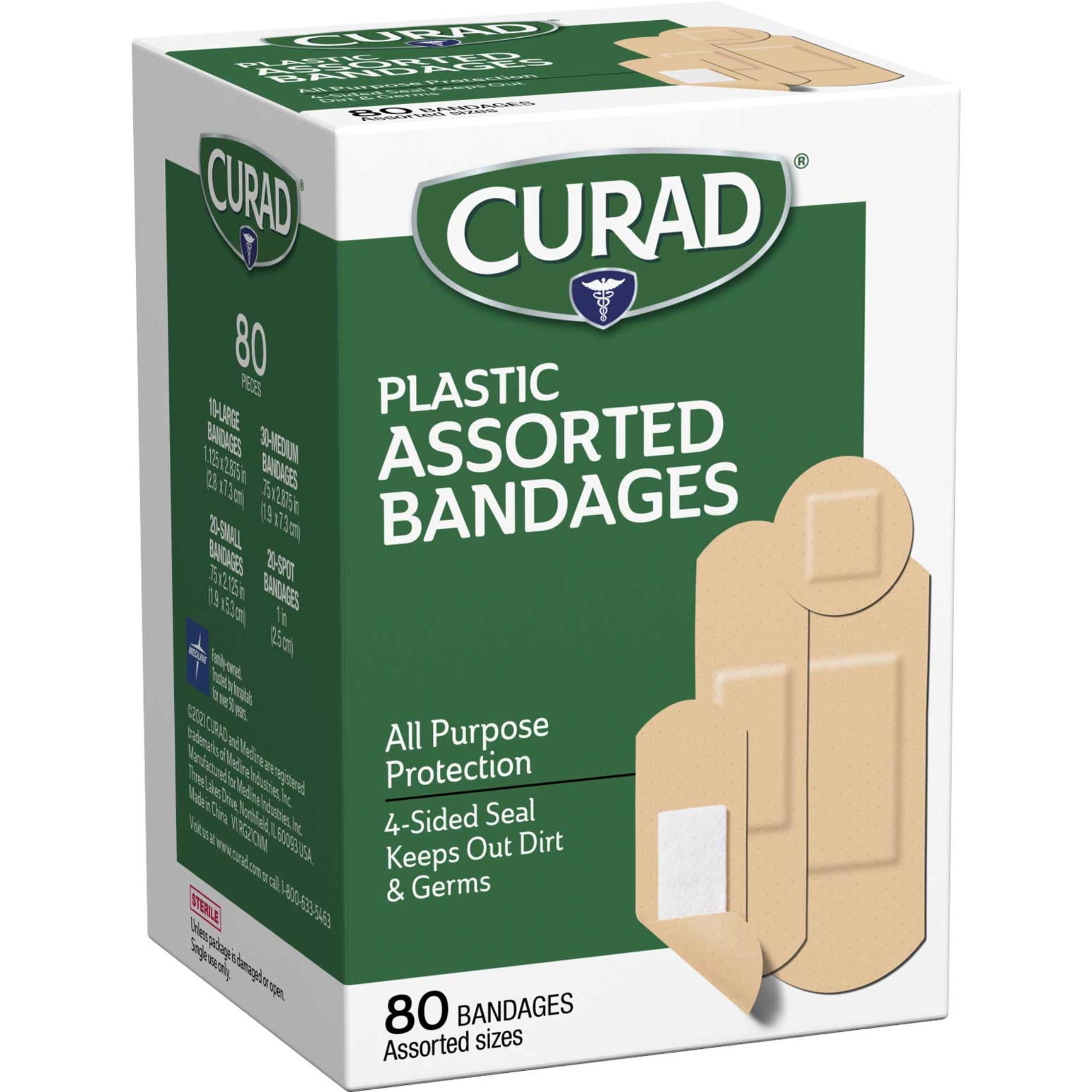 Curad Plastic Strip Adhesive Bandages