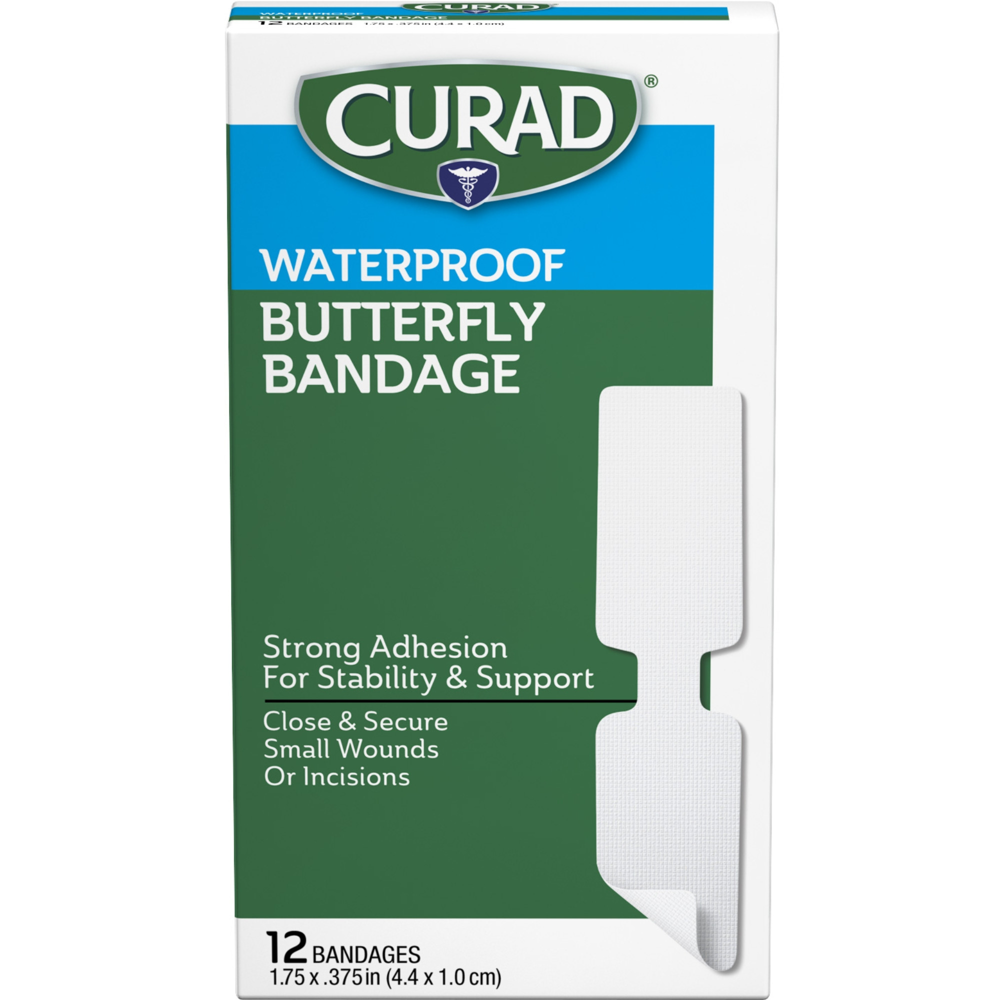 Curad Butterfly Waterproof Adhesive Bandages 
