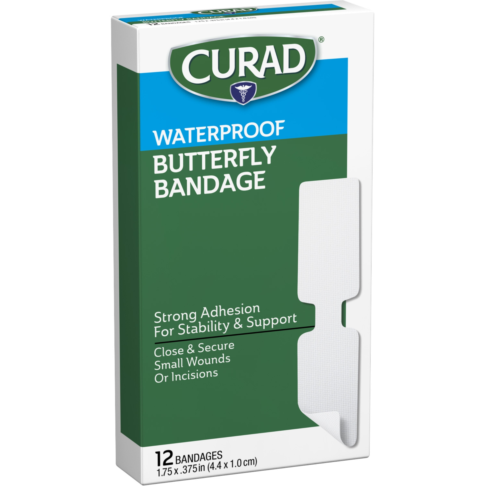 Curad Butterfly Waterproof Adhesive Bandages 
