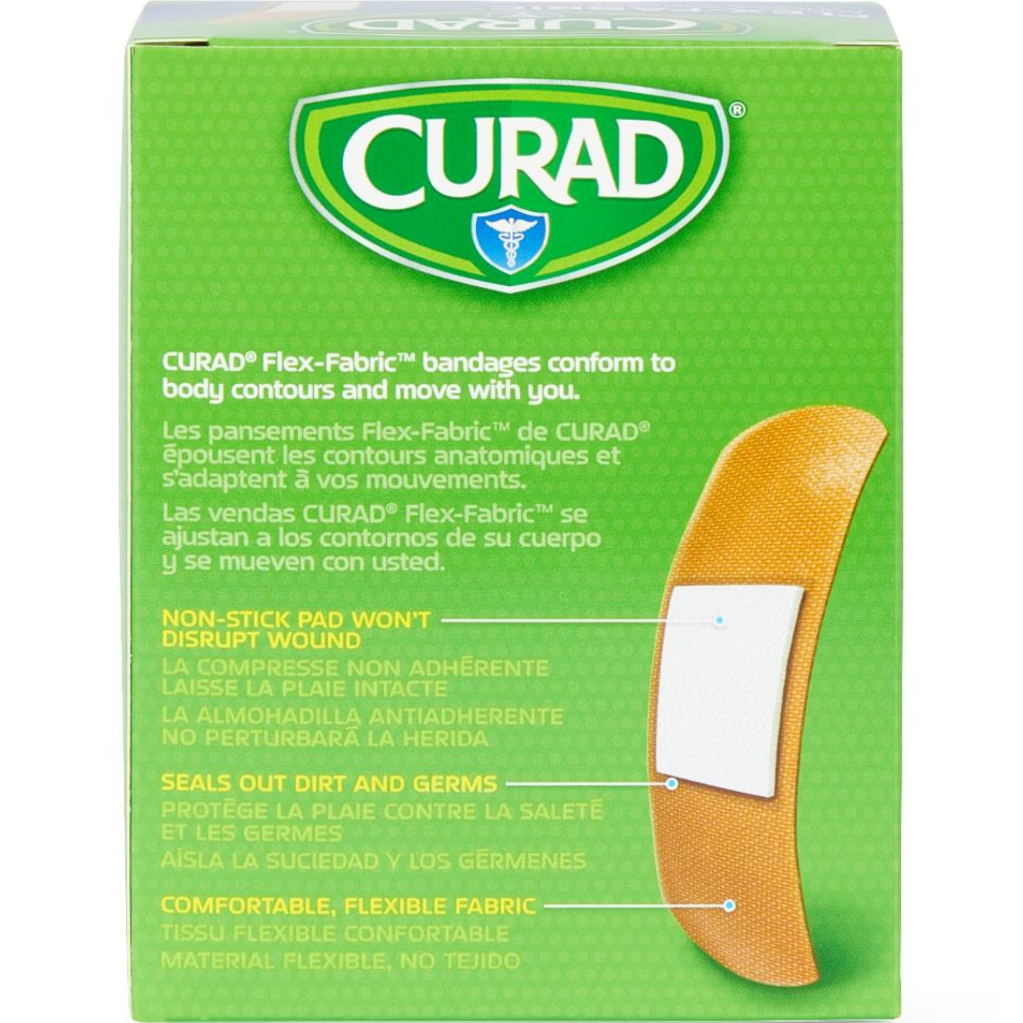 Curad Flex-Fabric Adhesive Bandage, 1 x 3 inches
