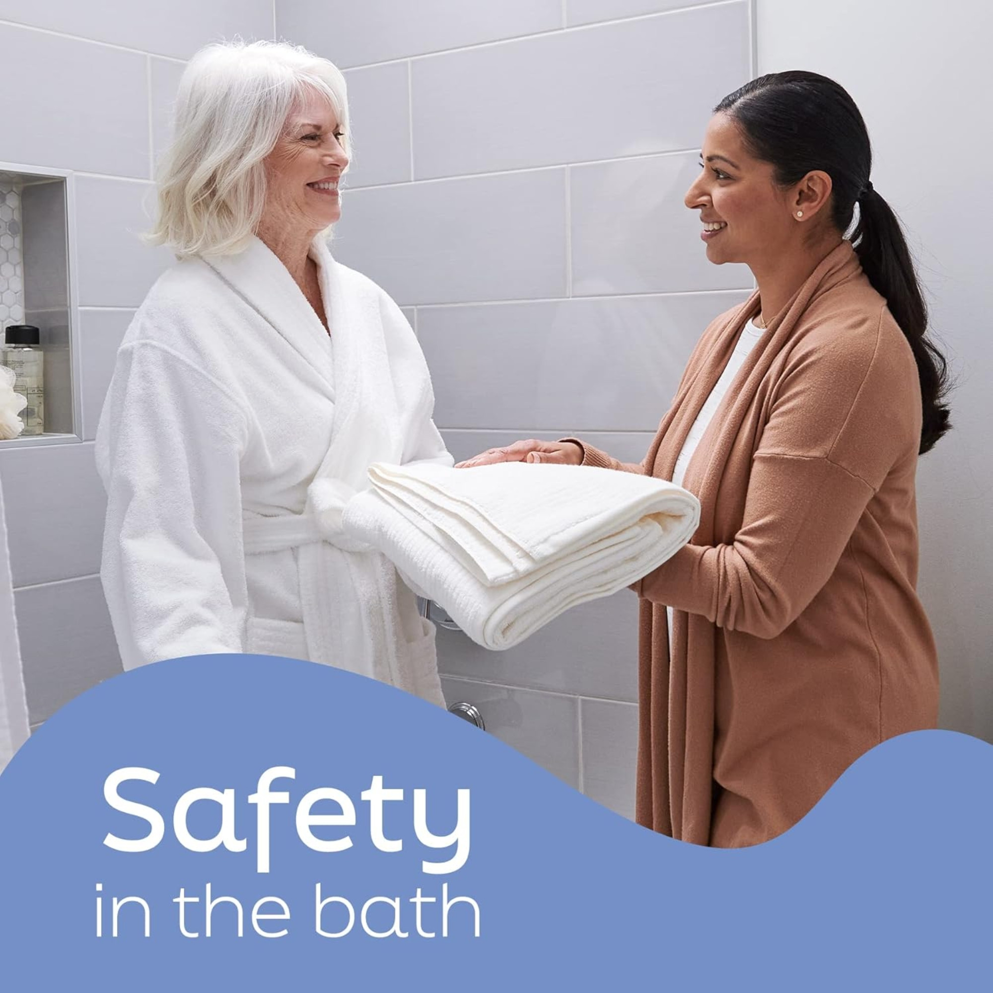 Medline Deluxe Aluminum Shower Chair with Back