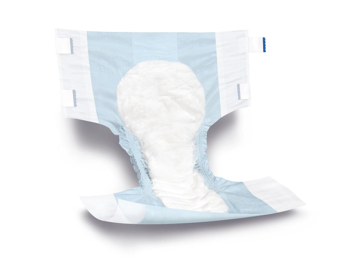 Medline Comfort-Aire Adult Briefs with Tabs, Heavy Absorbency, COMFORTAIRELG, L (48"-58") - Case of 72