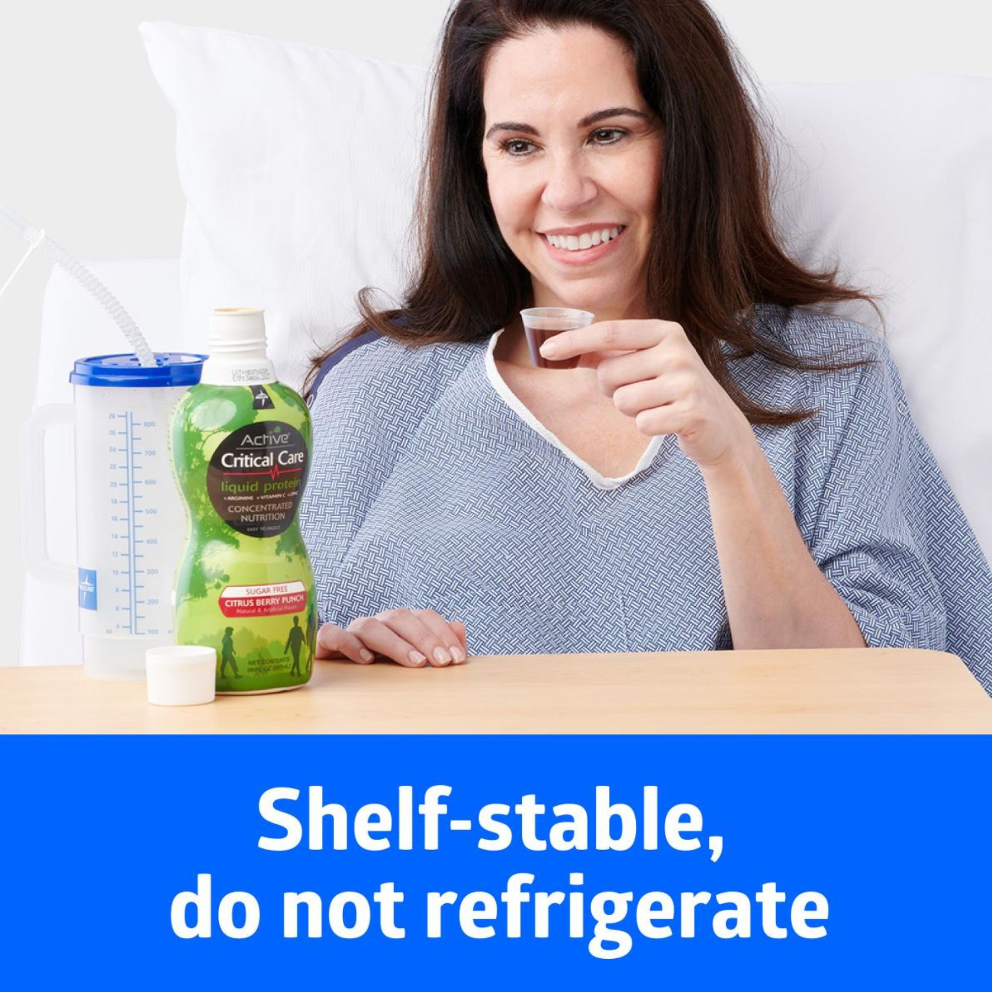 Active Critical Care Liquid Protein Nutritional Supplement, Sugar-Free, Citrus Berry Flavor, 30 oz., ENT697H, 1 Each