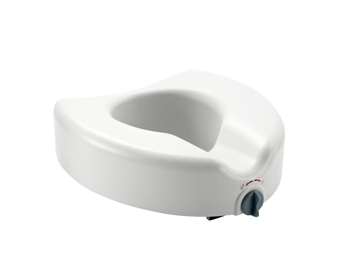 Medline Elevated Locking Toilet Seat, Without Arms, MDS80314H, 1 Each